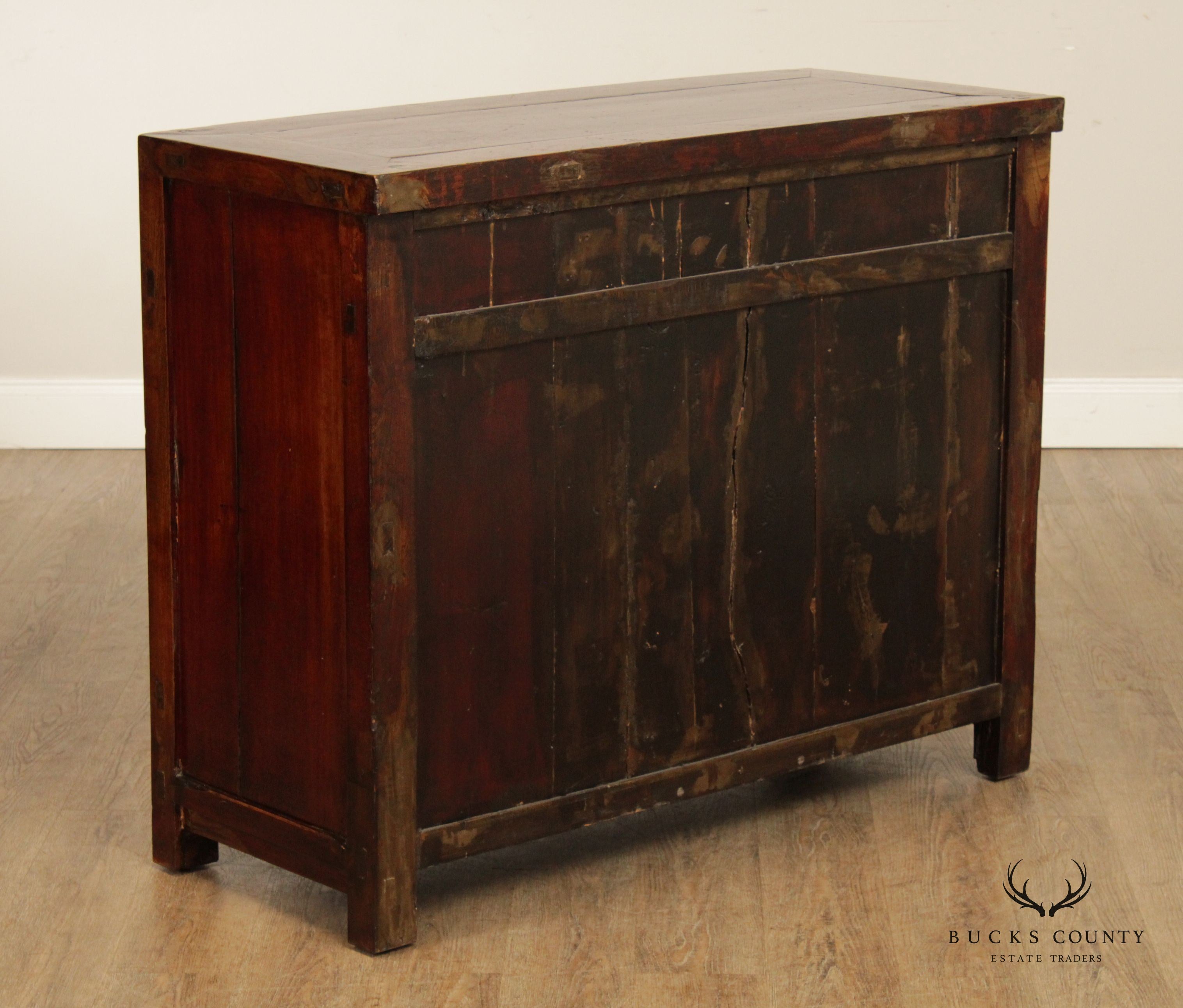 Chinese 19th Century Antique Hardwood Server Cabinet