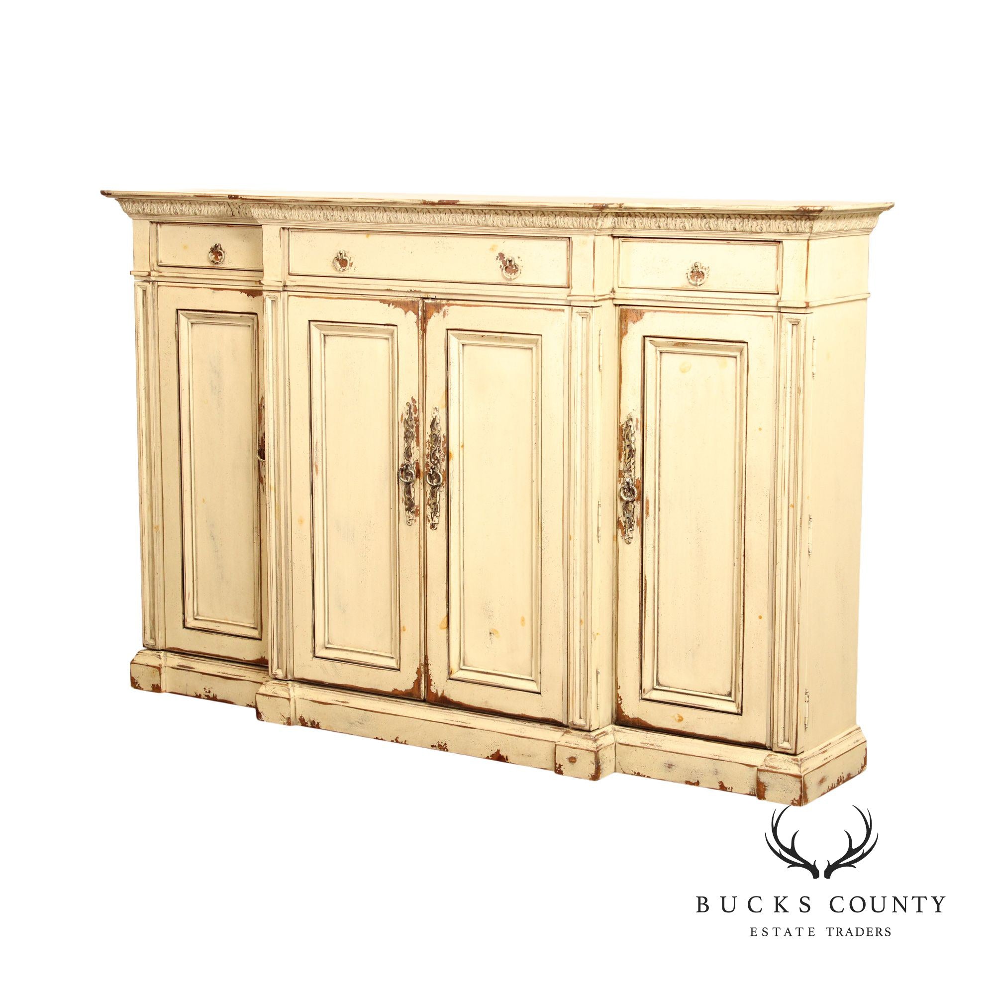 HABERSHAM PROVINCIAL STYLE PAINTED SIDEBOARD CREDENZA