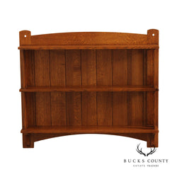 Stickley Mission Collection Oak Hanging Wall Shelf