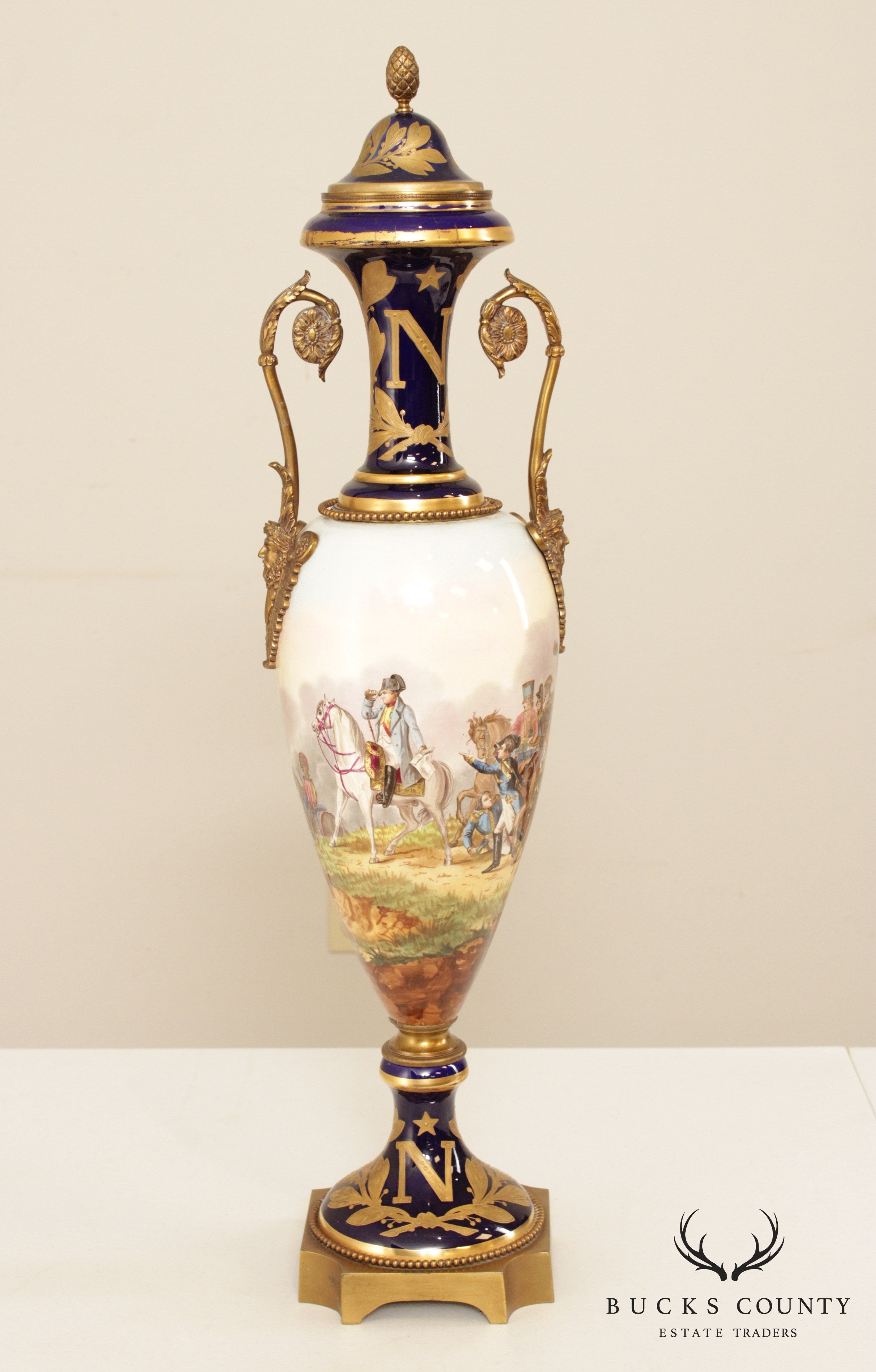 Antique 19th C. Sèvres Napoleonic Porcelain Urn