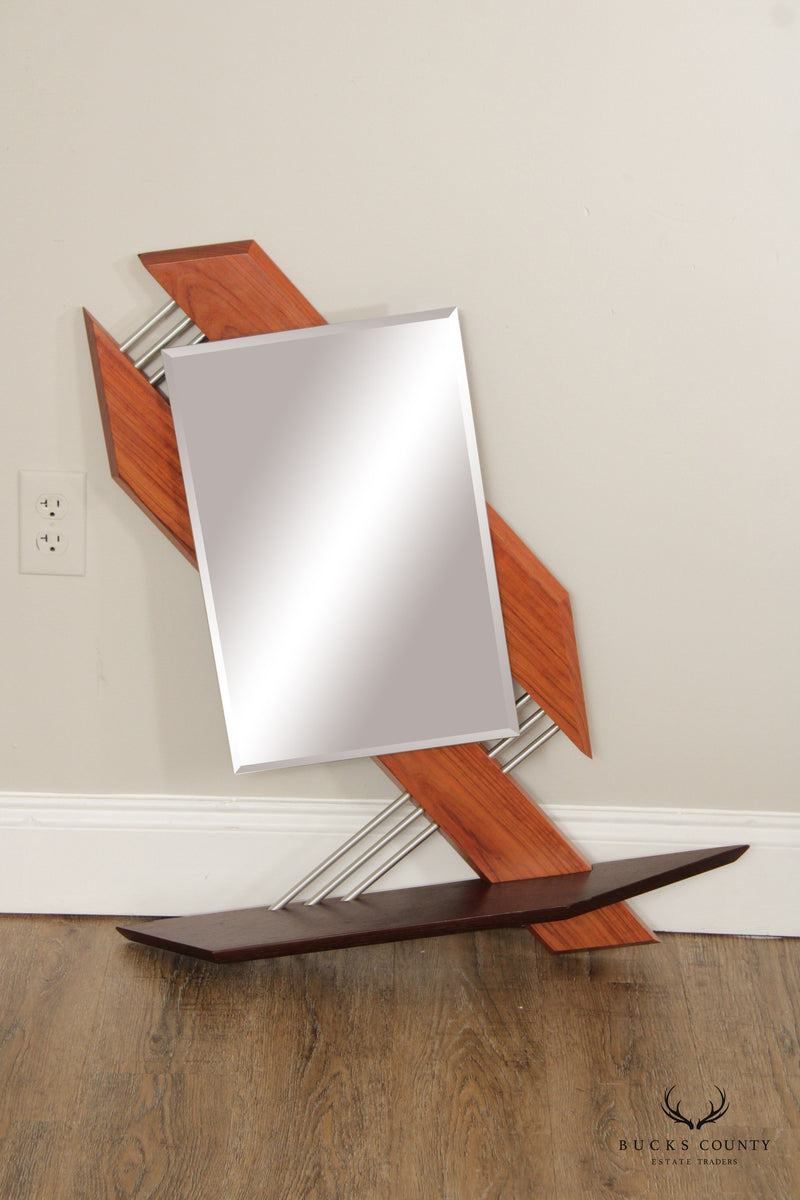 Joeph Kovecses Modern Studio Crafted Mixed Media Sculpture or Wall Mirror