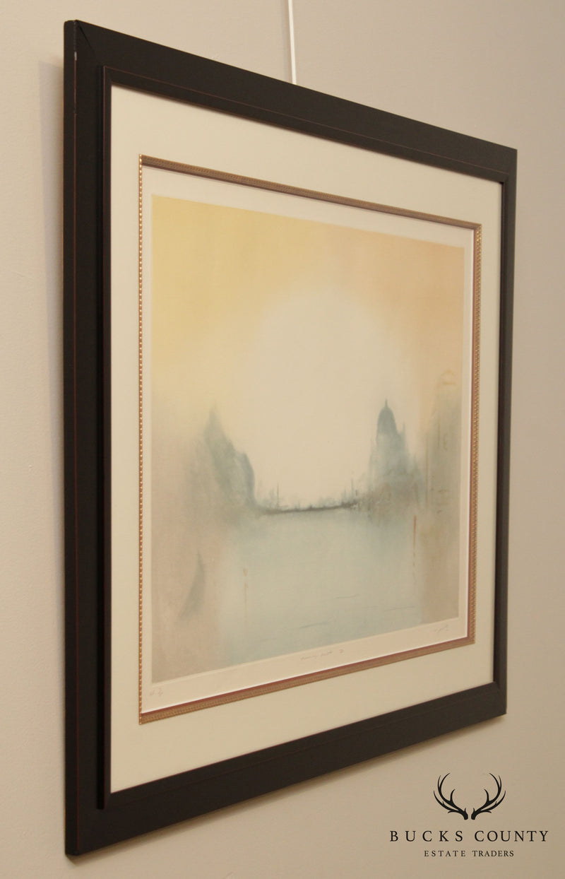 M. J. Wells, 'Morning Mist II' Artist Proof Aquatint