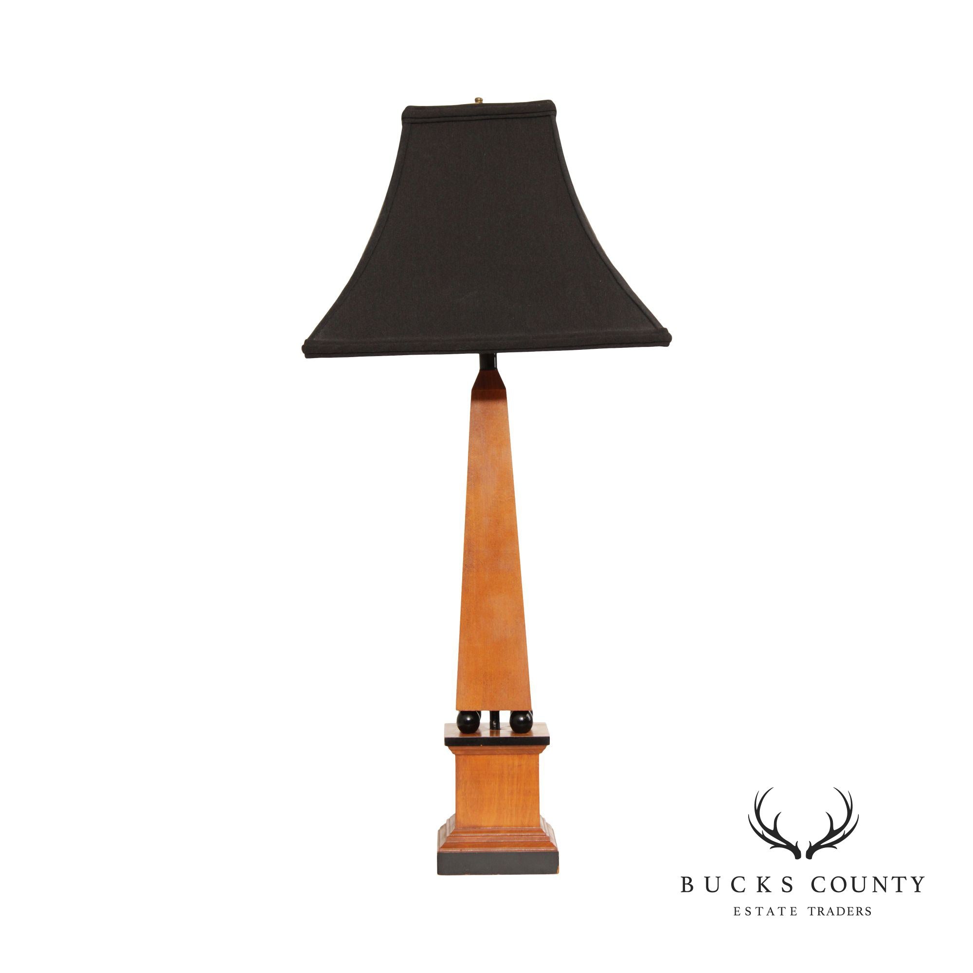 Neoclassical Modern Obelisk Table Lamp