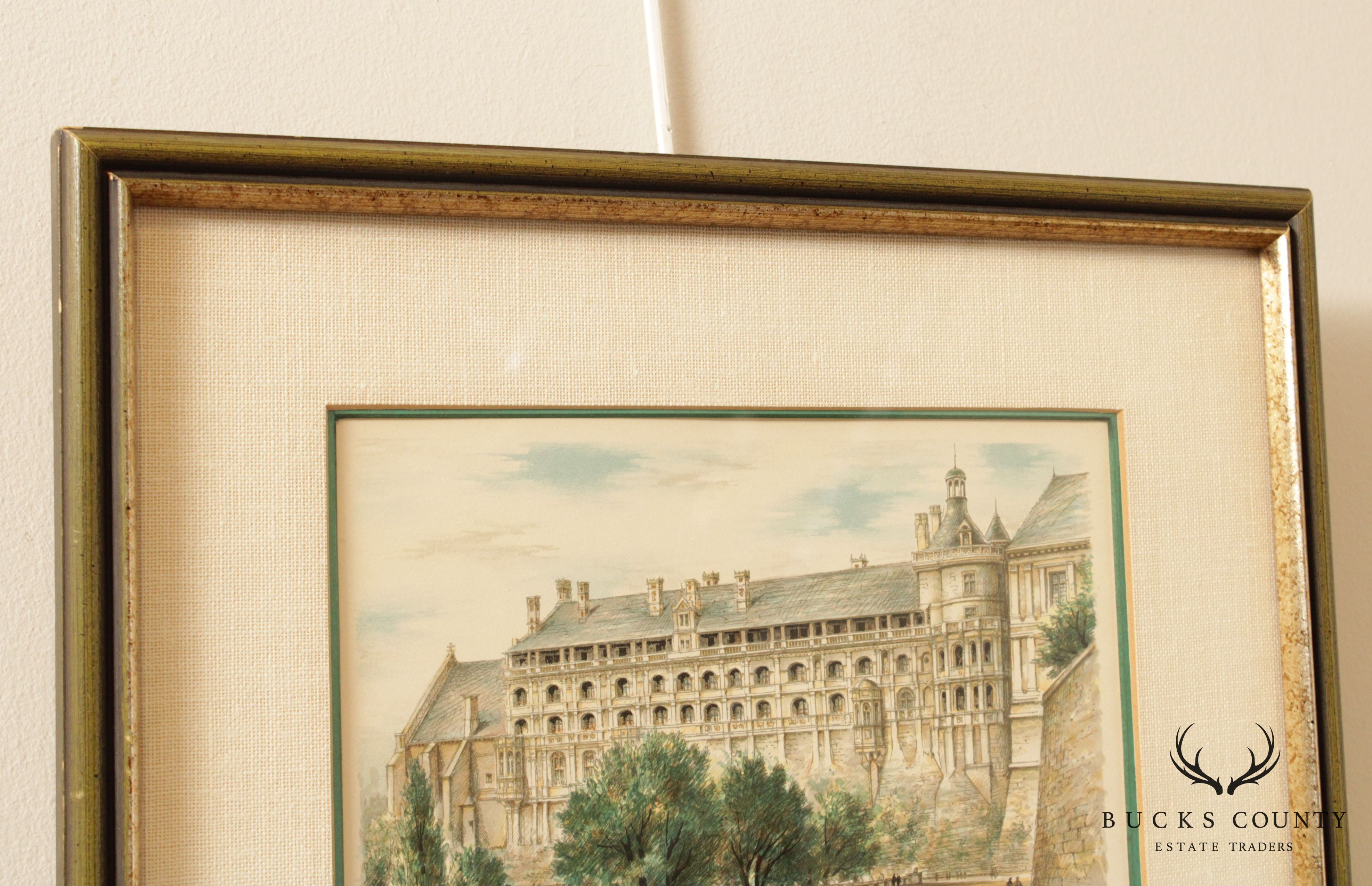 Le Chateau de Blois Lithograph Print by G. A. Dumarais