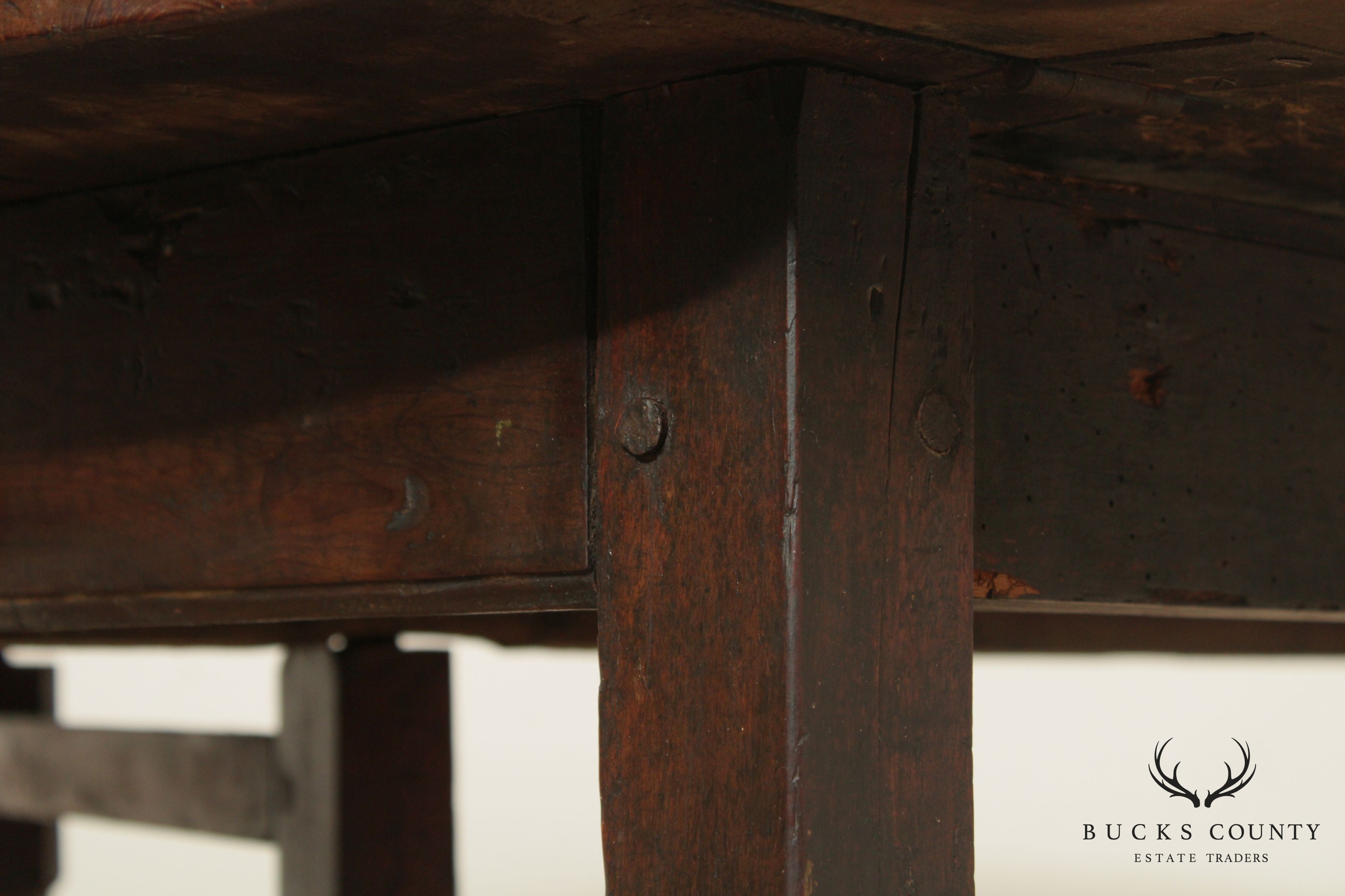 Antique 18th Century English Walnut Drop Leaf Table