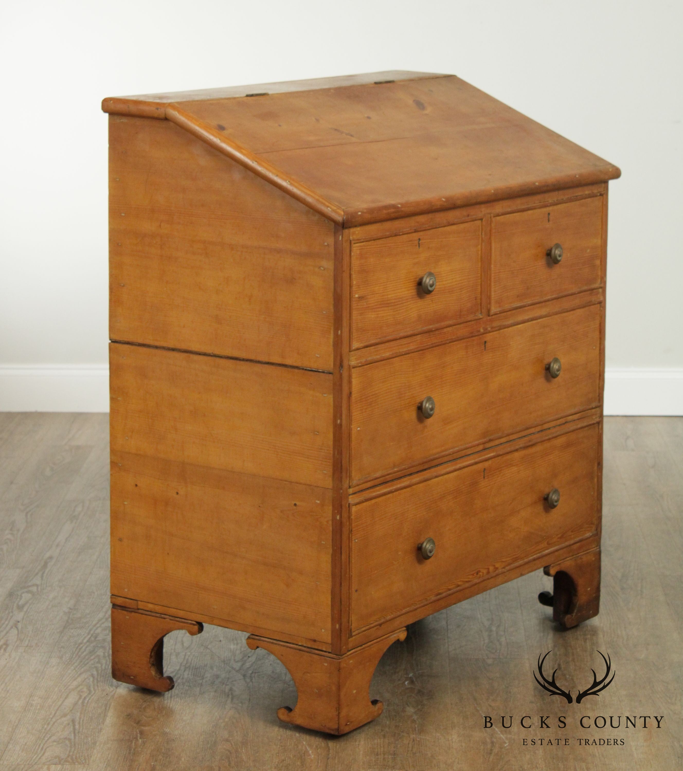 Antique 19th Century American Pine Sugar Chest