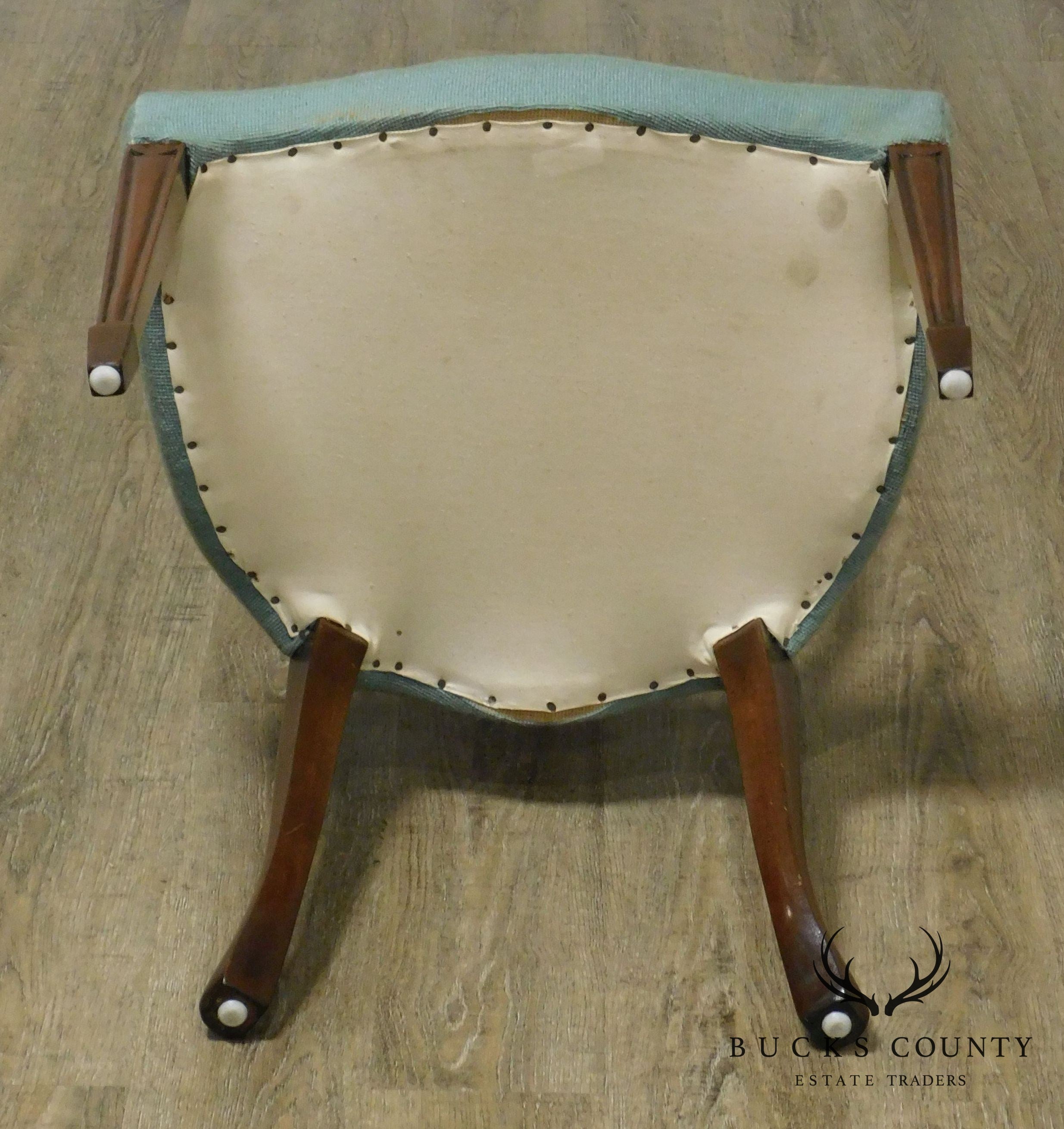 Hepplewhite Style Vintage Custom Quality Mahogany Side Chair