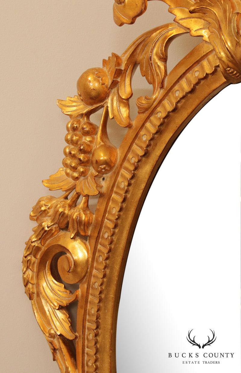 Harrison & Gil Dauphine Gilt Wood Rococo Style Wall Mirror