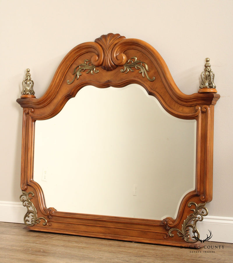 Michael Amini Venetian Collection Walnut Dresser Mirror
