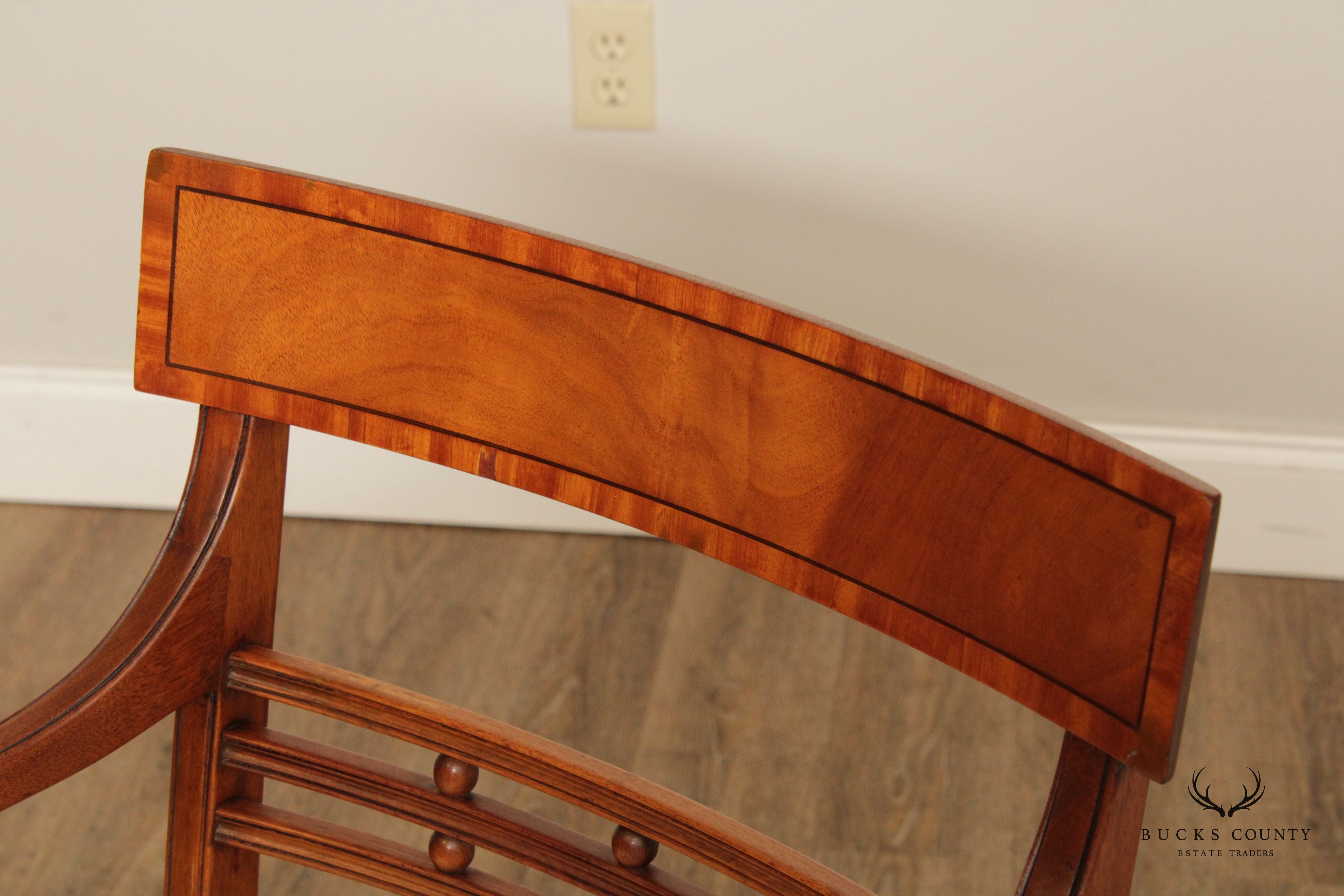 Regency Style Set of Four Mahogany Dining Chairs