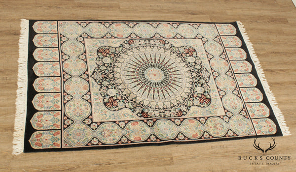 Chinese Semi Antique 7'8 inch x 4'6 inch Wool Area Rug