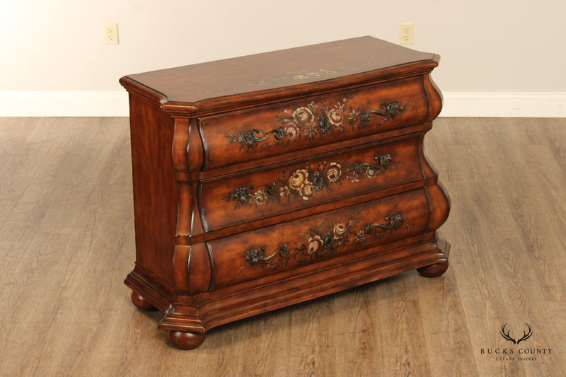 Ethan Allen Paint Decorated 'Tuscany' Bombe Chest