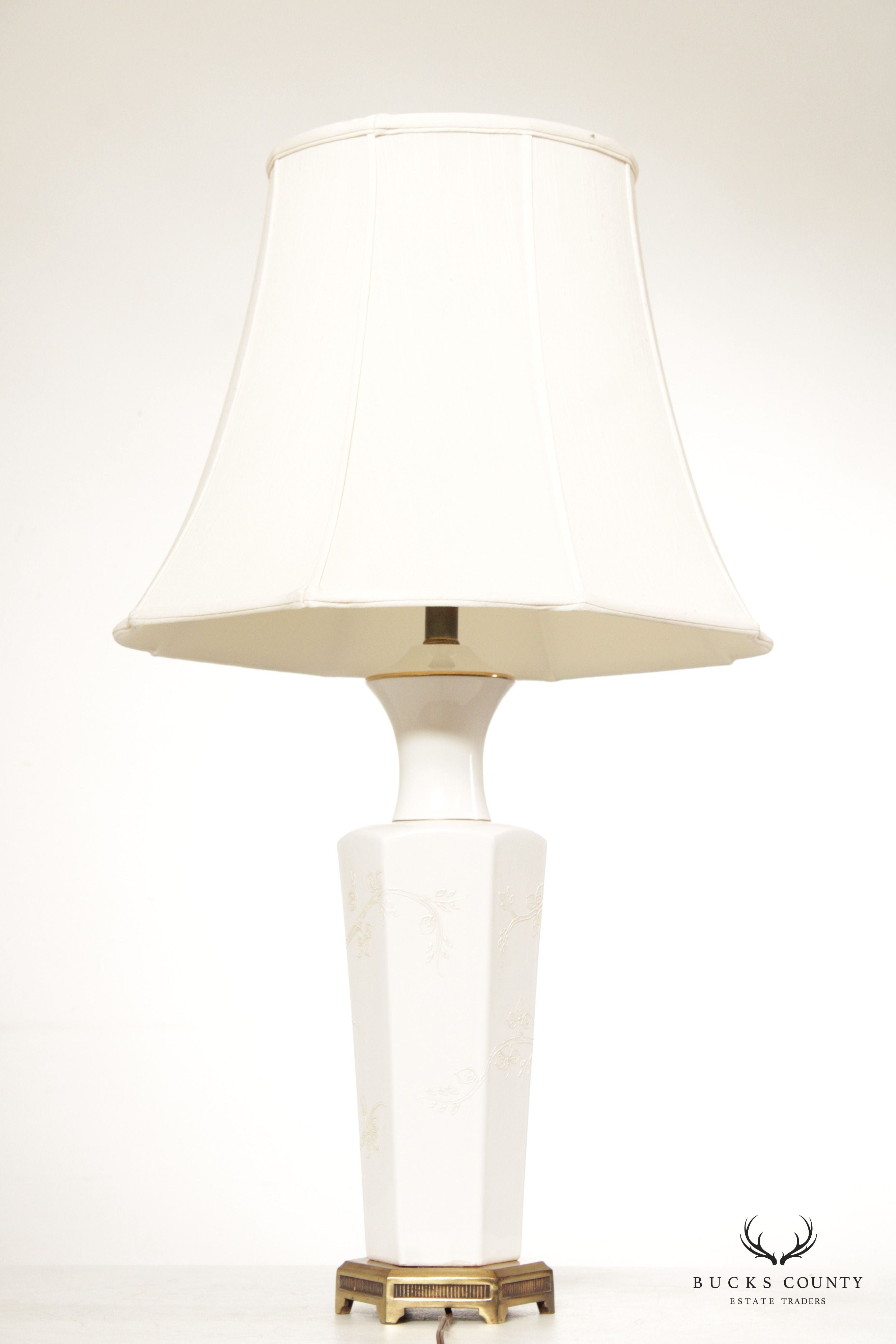 Tyndale Enameled Porcelain Vasiform Table Lamp