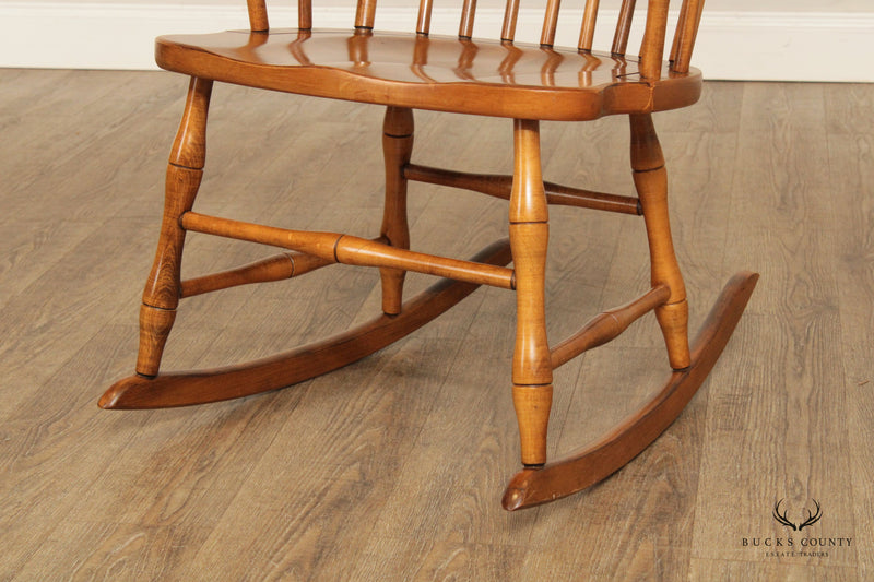 Ethan Allen Windsor Style Maple Rocking Chair