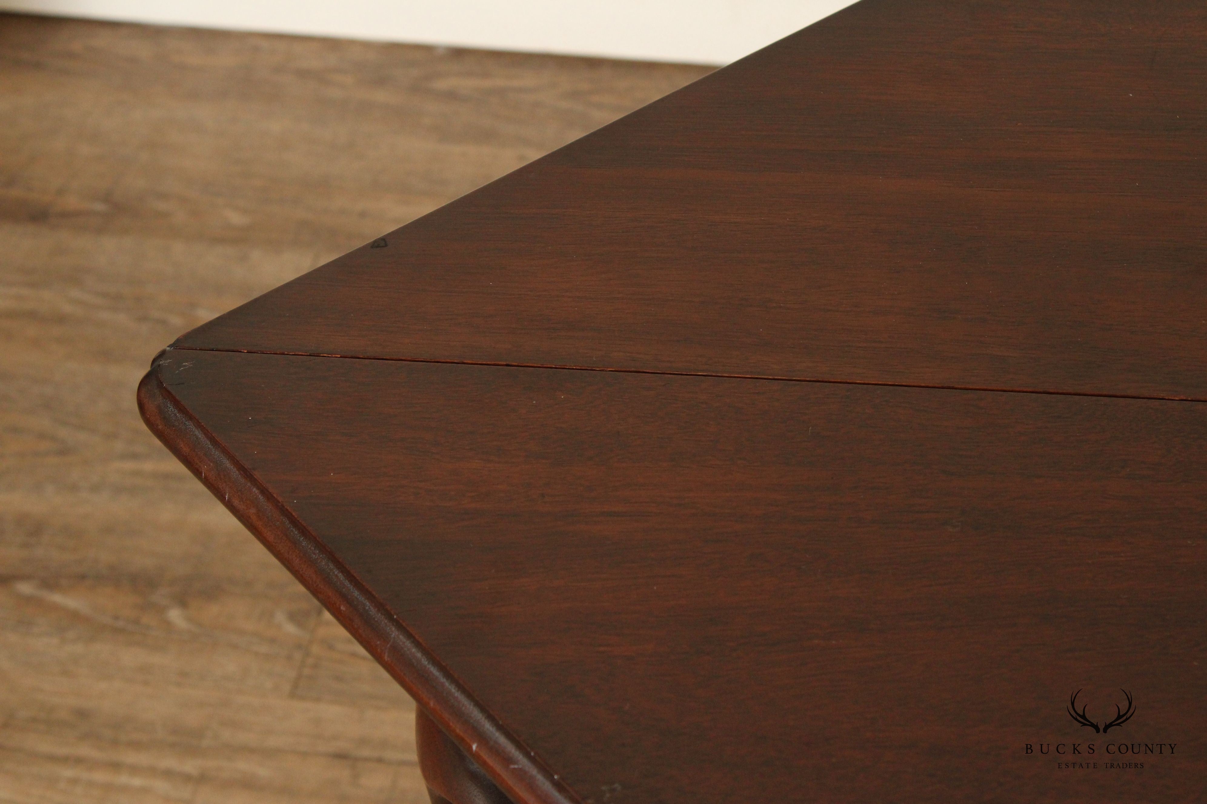 Kittinger Queen Anne Style Mahogany Folding Handkerchief Table