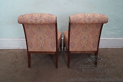 Quality Pair of Slipper Chairs w/ Ralph Lauren Upholstery