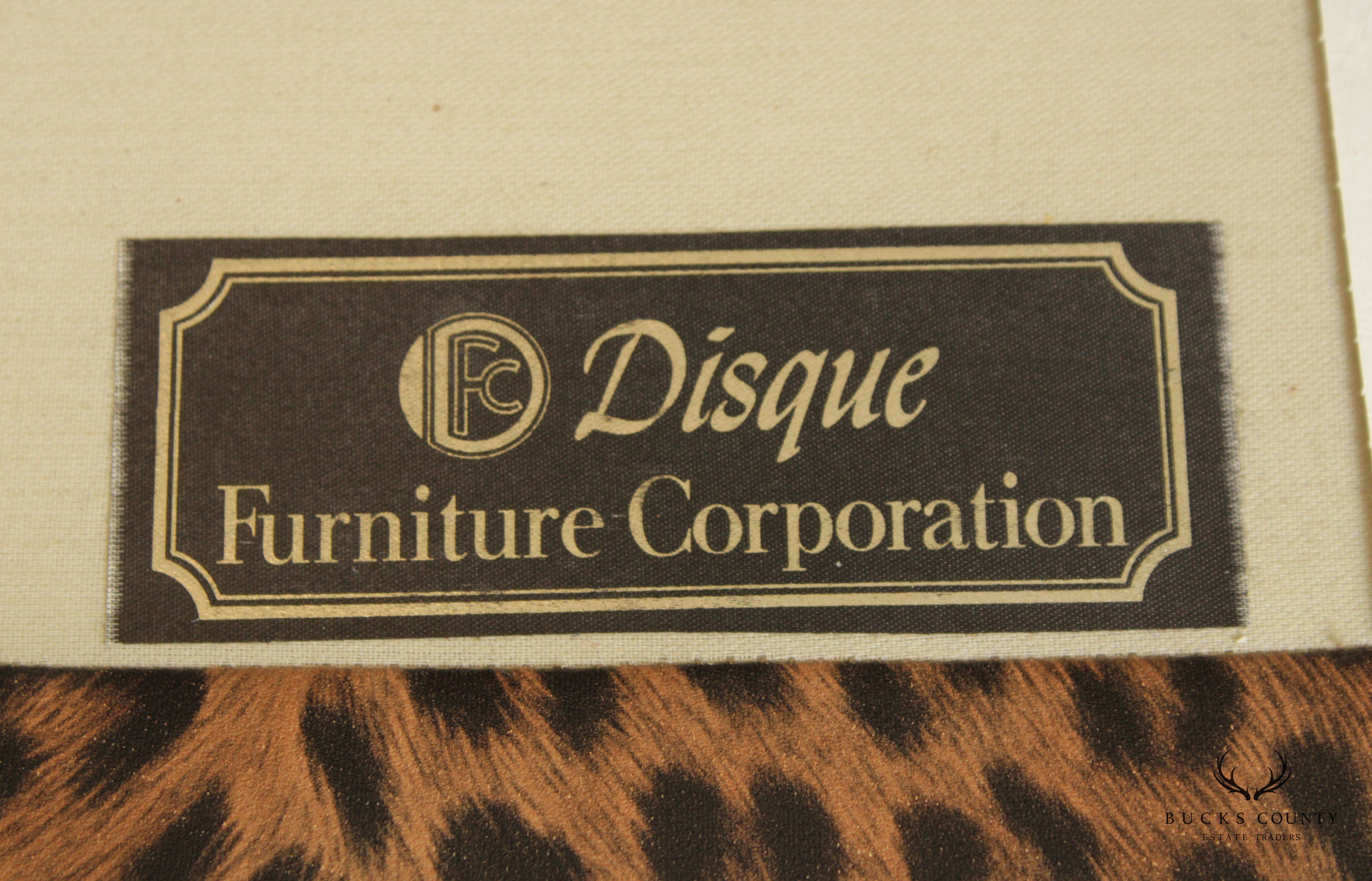 Disque Furniture Corp. Swivel Cheetah Print Swivel Club Chair