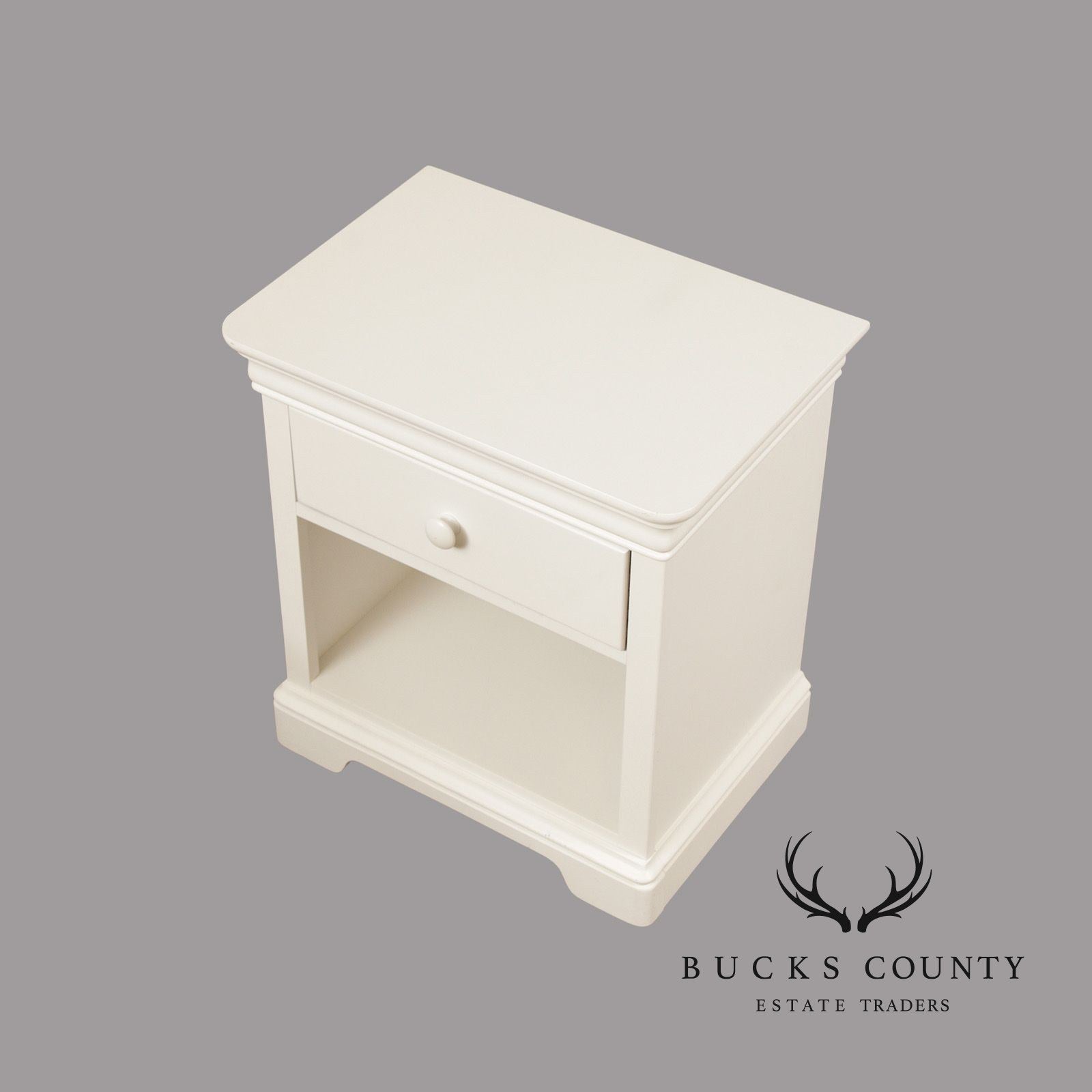 Stanley Furniture Traditional Style White Single Drawer Nightstand