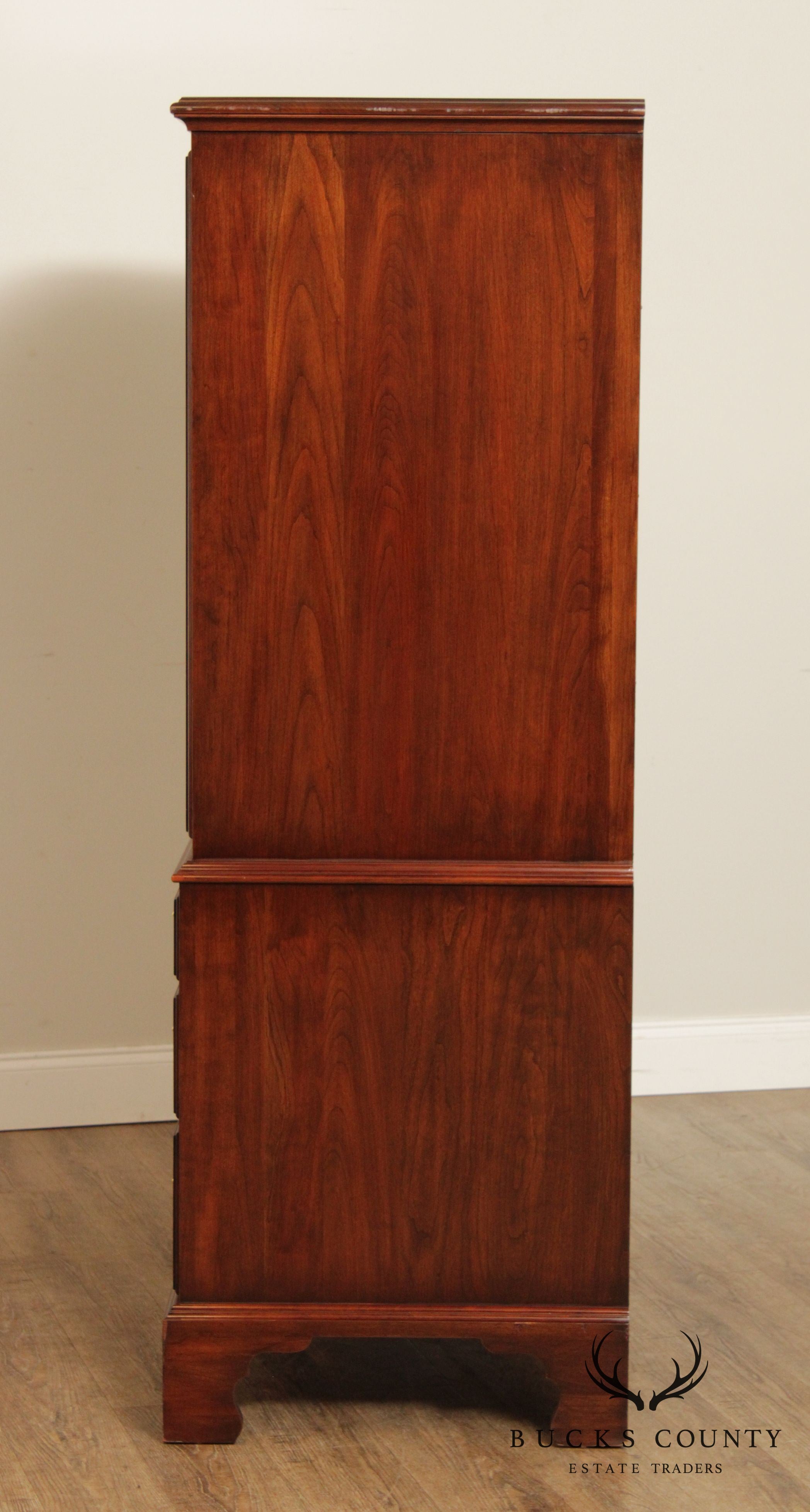 Henkel Harris Chippendale Style Entertainment Armoire Cabinet