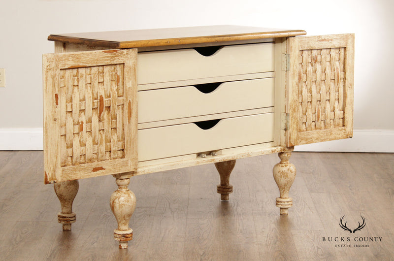 European Rustic Style Cabinet Chest of Drawers