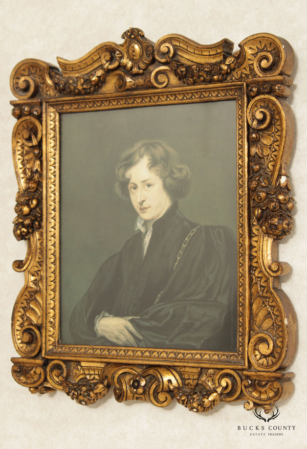 Vintage 'Self-Portrait of the Artist' Art Print, After Anthony Van Dyck