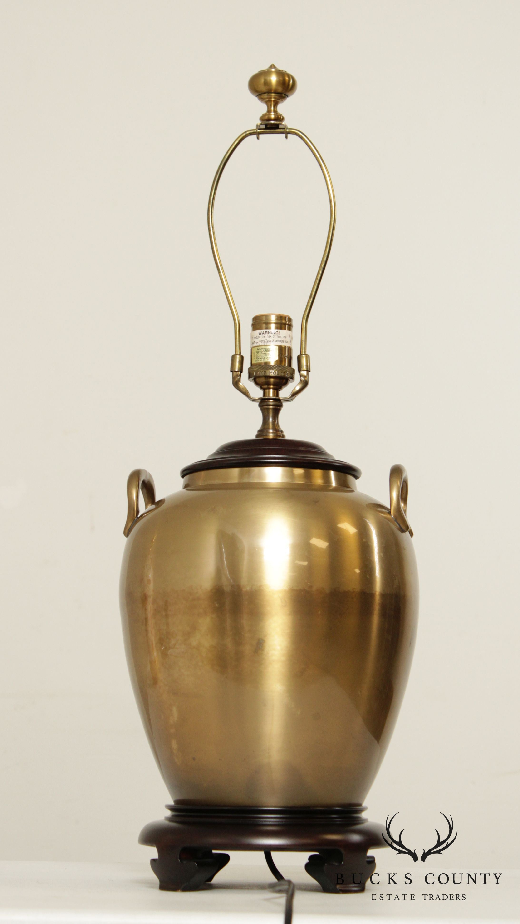 Wildwood Lampholder Vintage Brass Urn Form Table Lamp