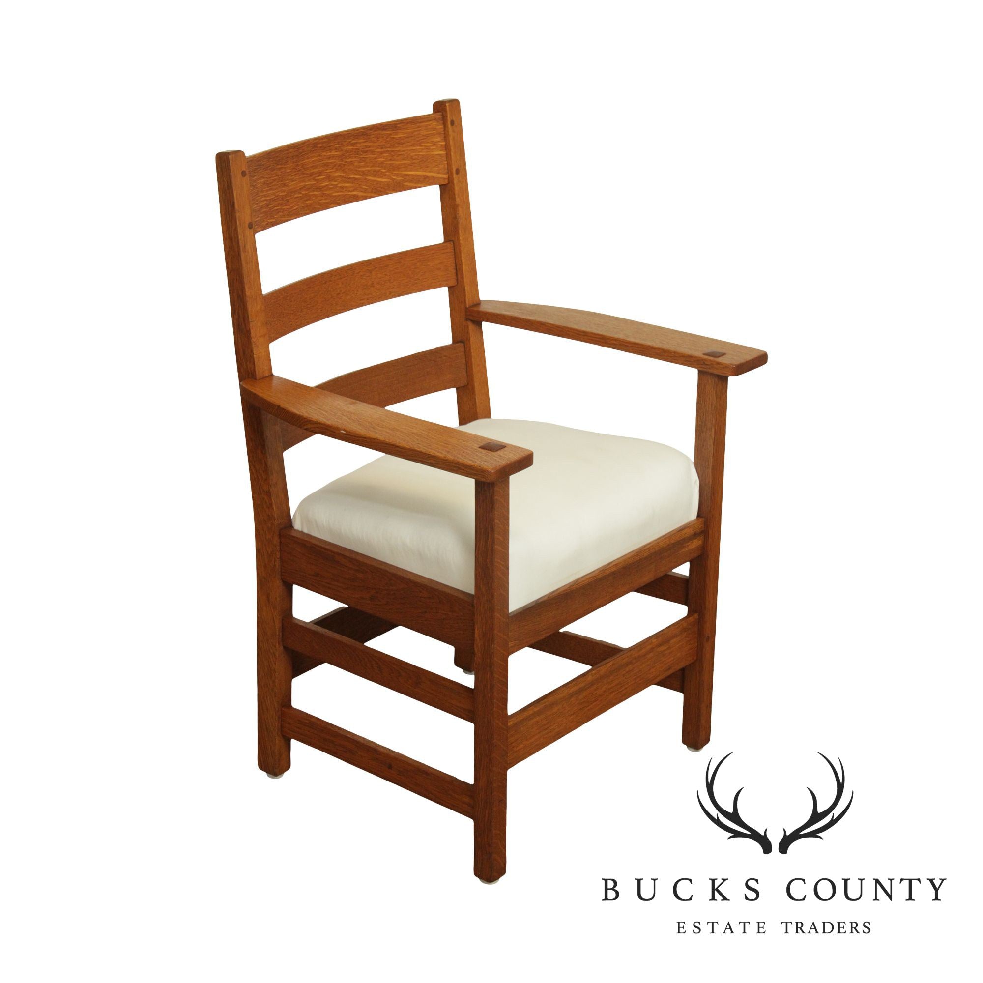 L. & J. G Stickley Antique Mission Oak Armchair