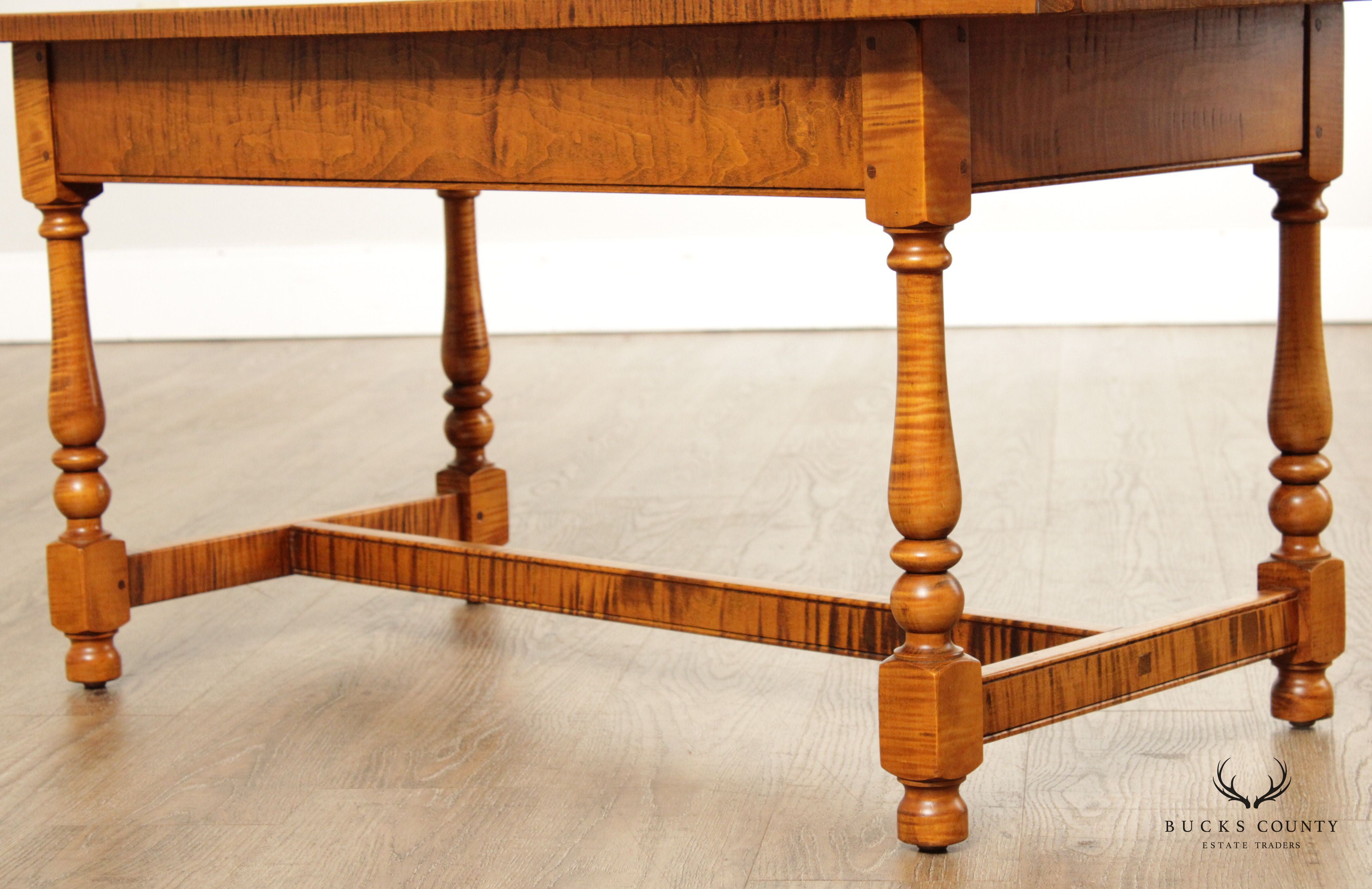 Oley Valley Early American Style Tiger Maple Coffee Table