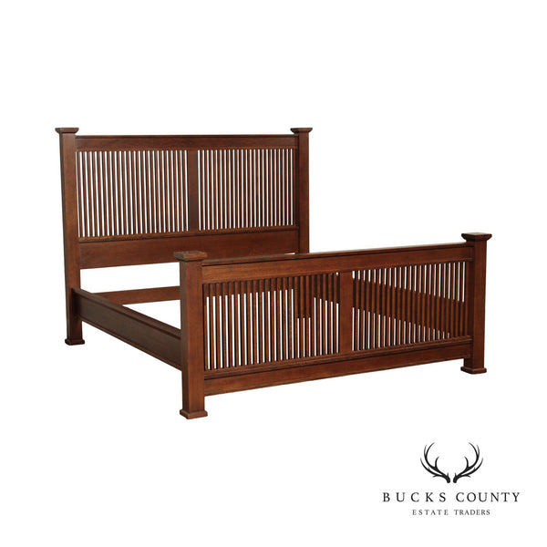 Stickley Mission Collection King Size Oak Prairie Bed