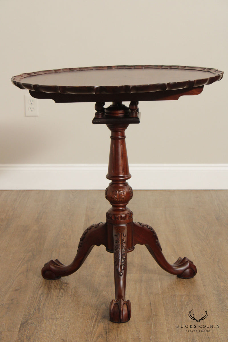 Chippendale Style Mahogany Tilt-Top Pie Crust Table