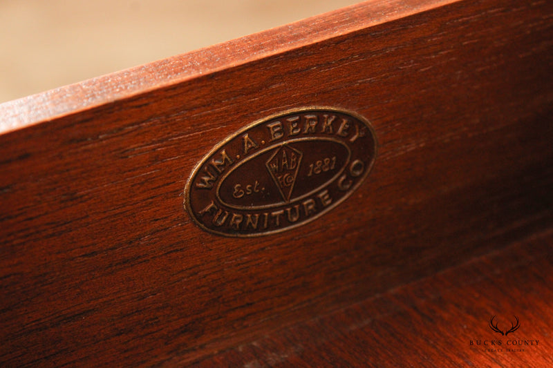 Wm. A. Berkey hepplewhite Style Mahogany Two-Drawer Side Table