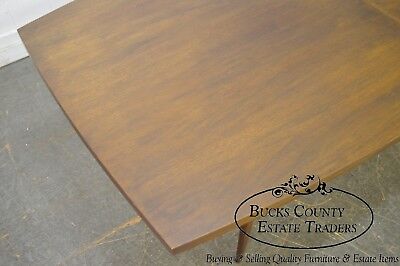 Paul McCobb for Calvin Mid Century Modern Walnut Dining Table w/ 3 Leaves