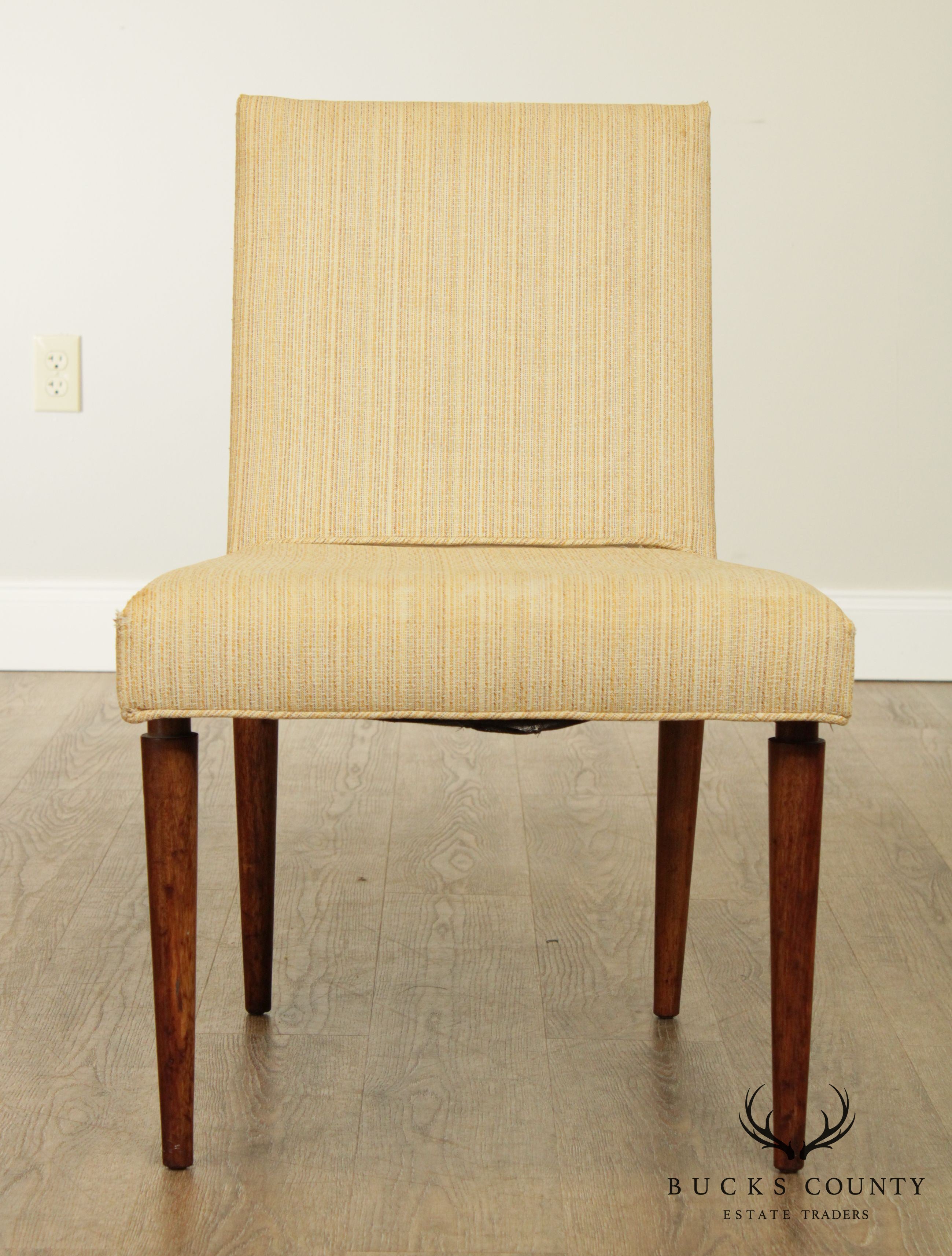 Mid Century Modern Walnut Side Chair Possibly Robsjohn Gibbings