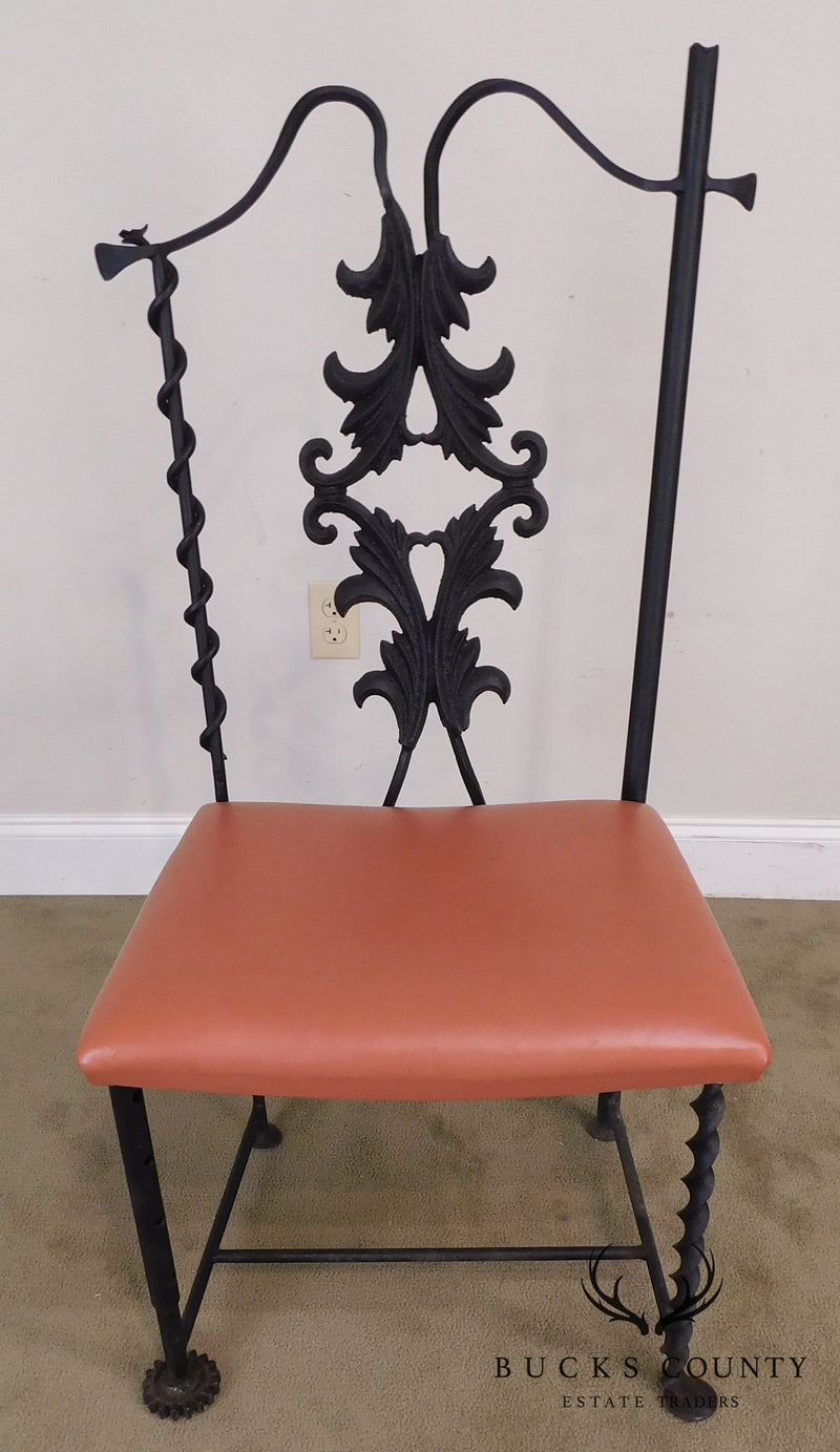 J.W. Zan Hand Forged Reclaimed Iron Chair