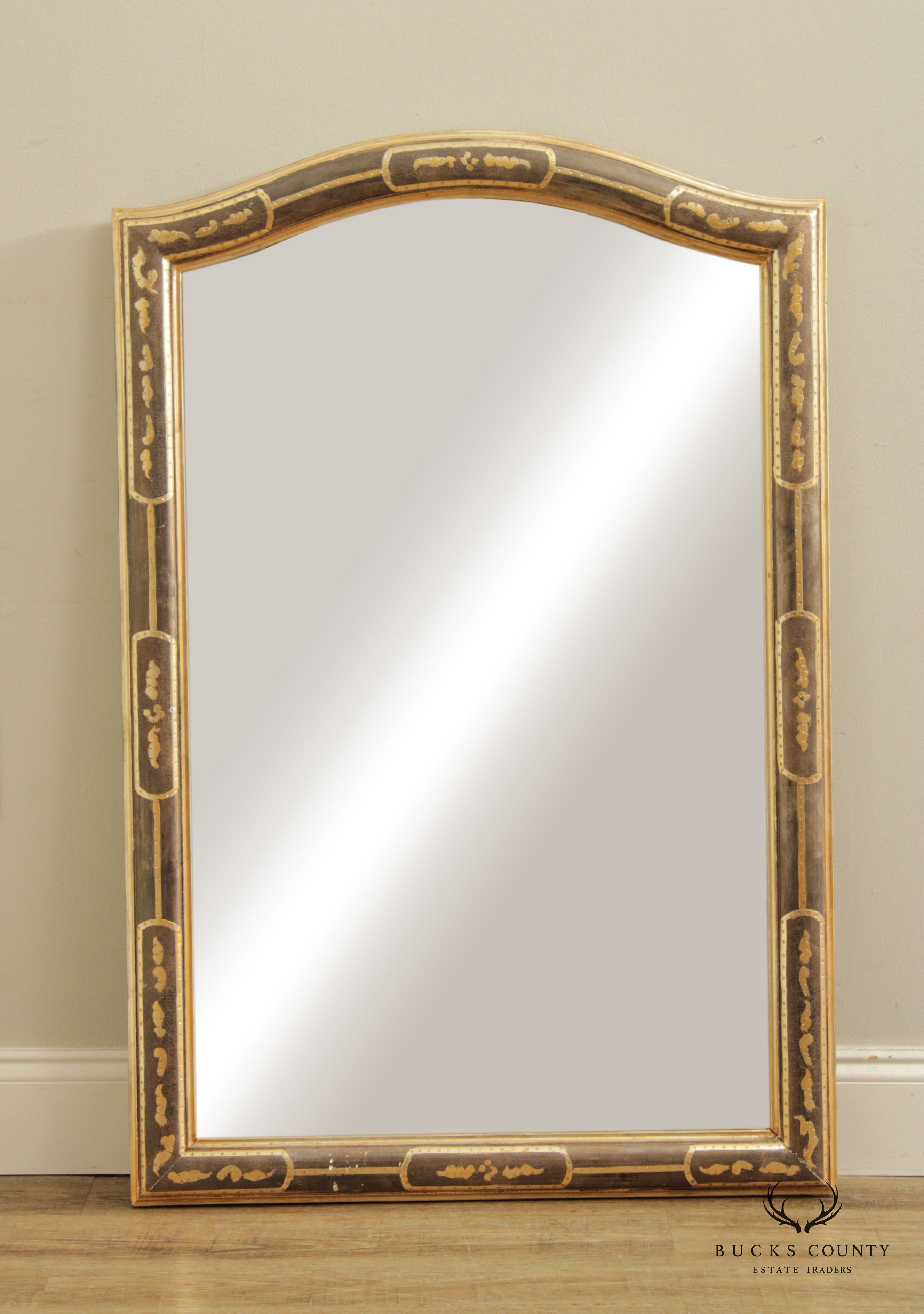 LaBarge Italian Hollywood Regency Beveled Wall Mirror