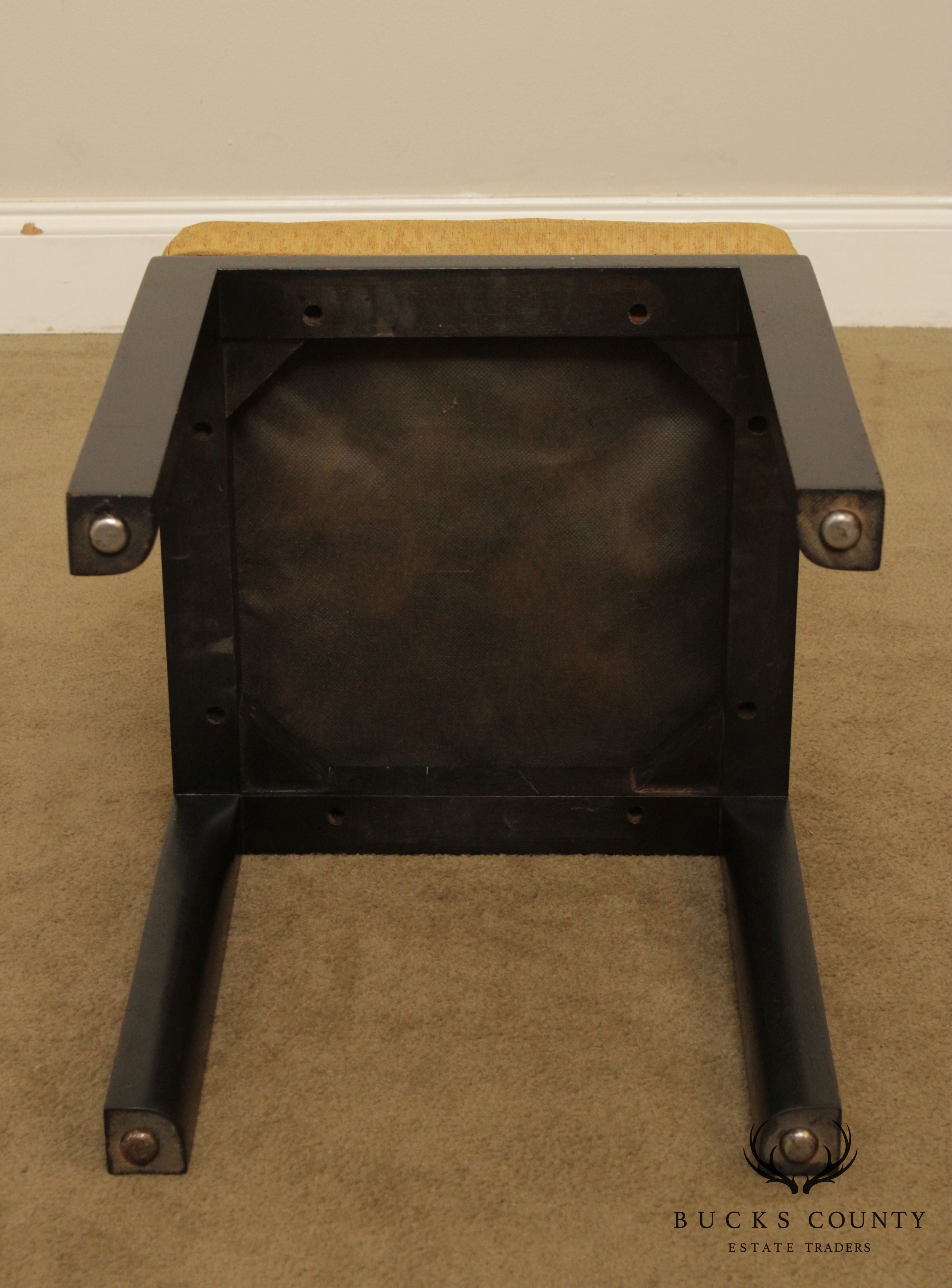 Mid Century Modern Ebonized Stool