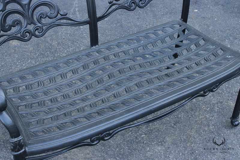Quality Cast Aluminum Outdoor Patio Settee Bench