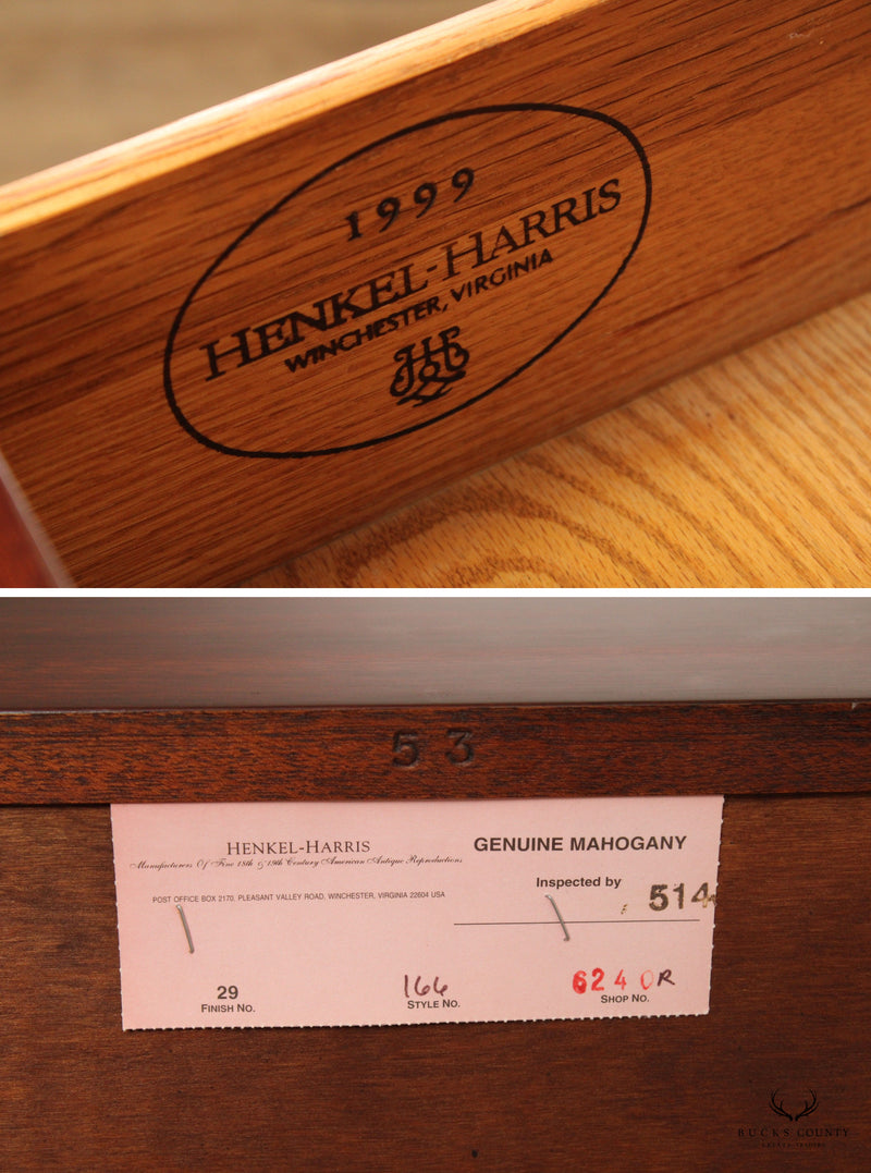 Henkel Harris Chippendale Style Mahogany Long Dresser