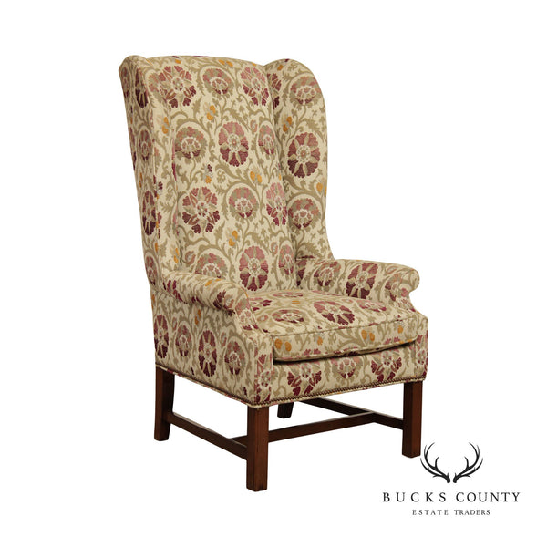Pearson Chippendale Style Tall Wingback Host Chair