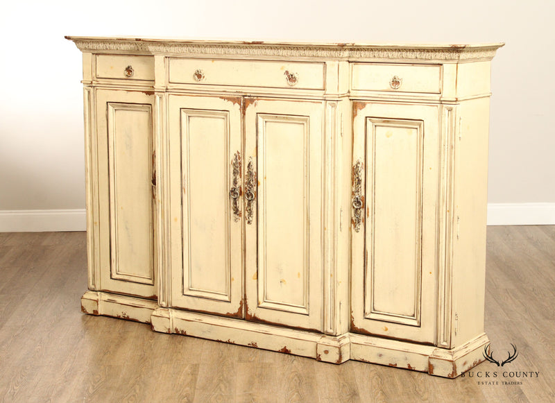 HABERSHAM PROVINCIAL STYLE PAINTED SIDEBOARD CREDENZA