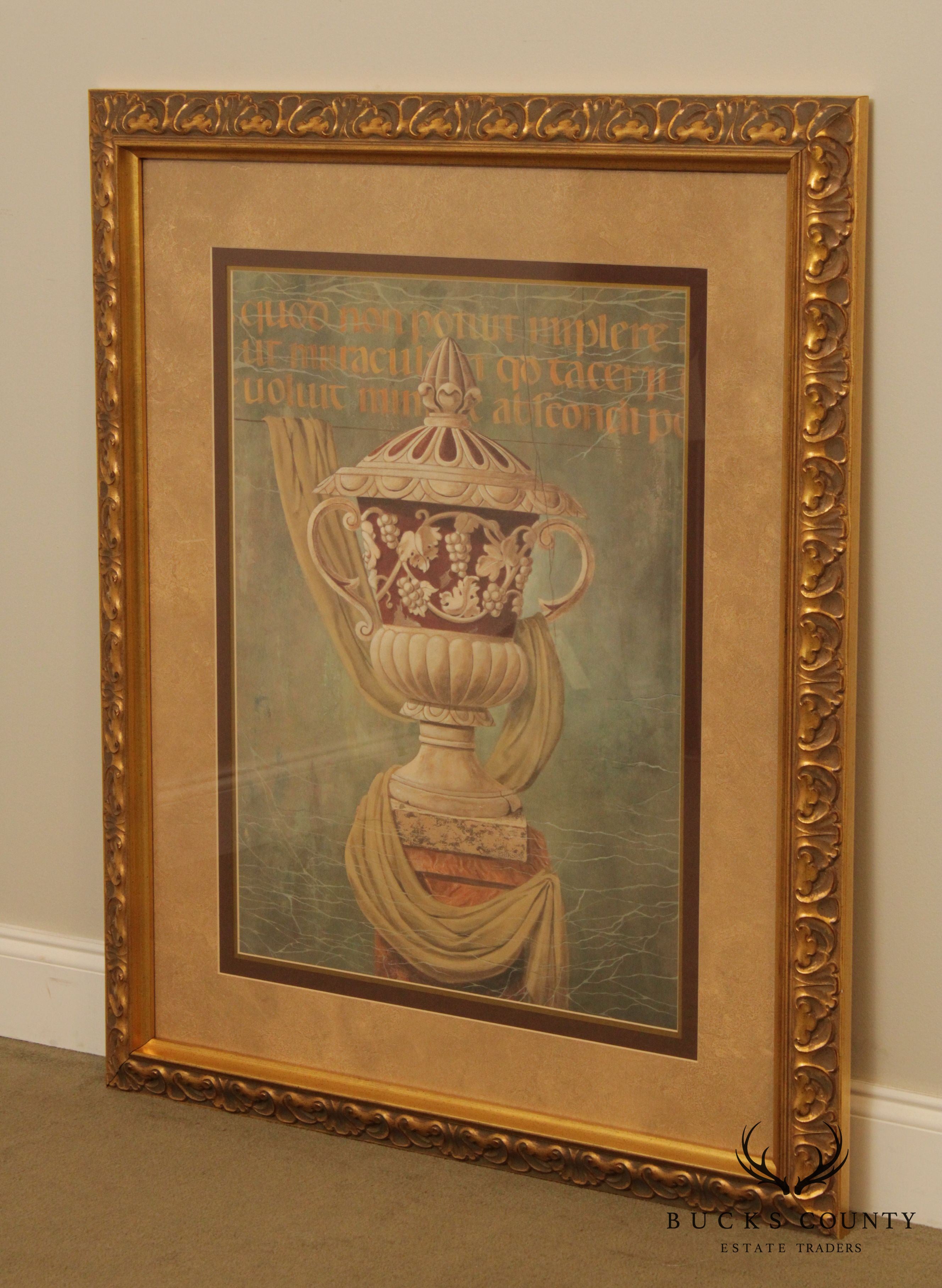 Gloria Eriksen Custom Framed Fine Art Print of Ancient Urn (B)