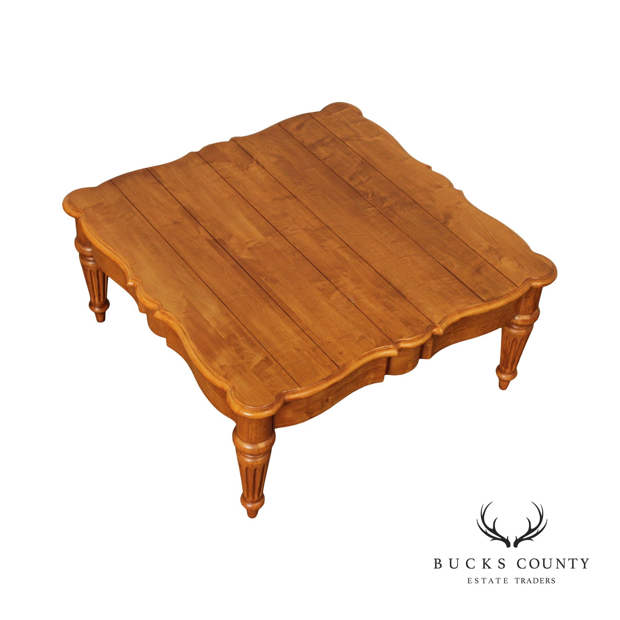 Ethan Allen 'Legacy' Square Top Maple Coffee Table