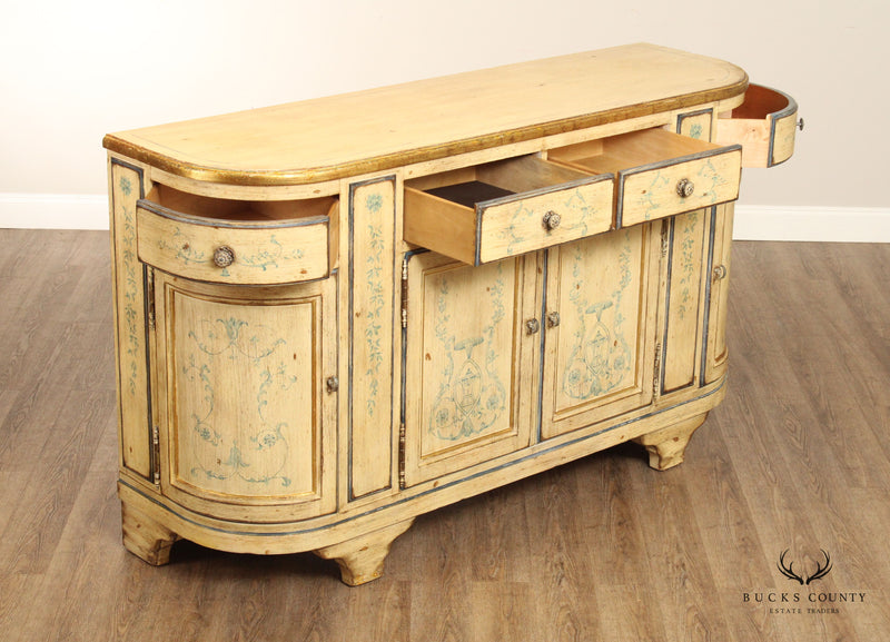 Century Furniture Italian Style Distressed Painted Sideboard