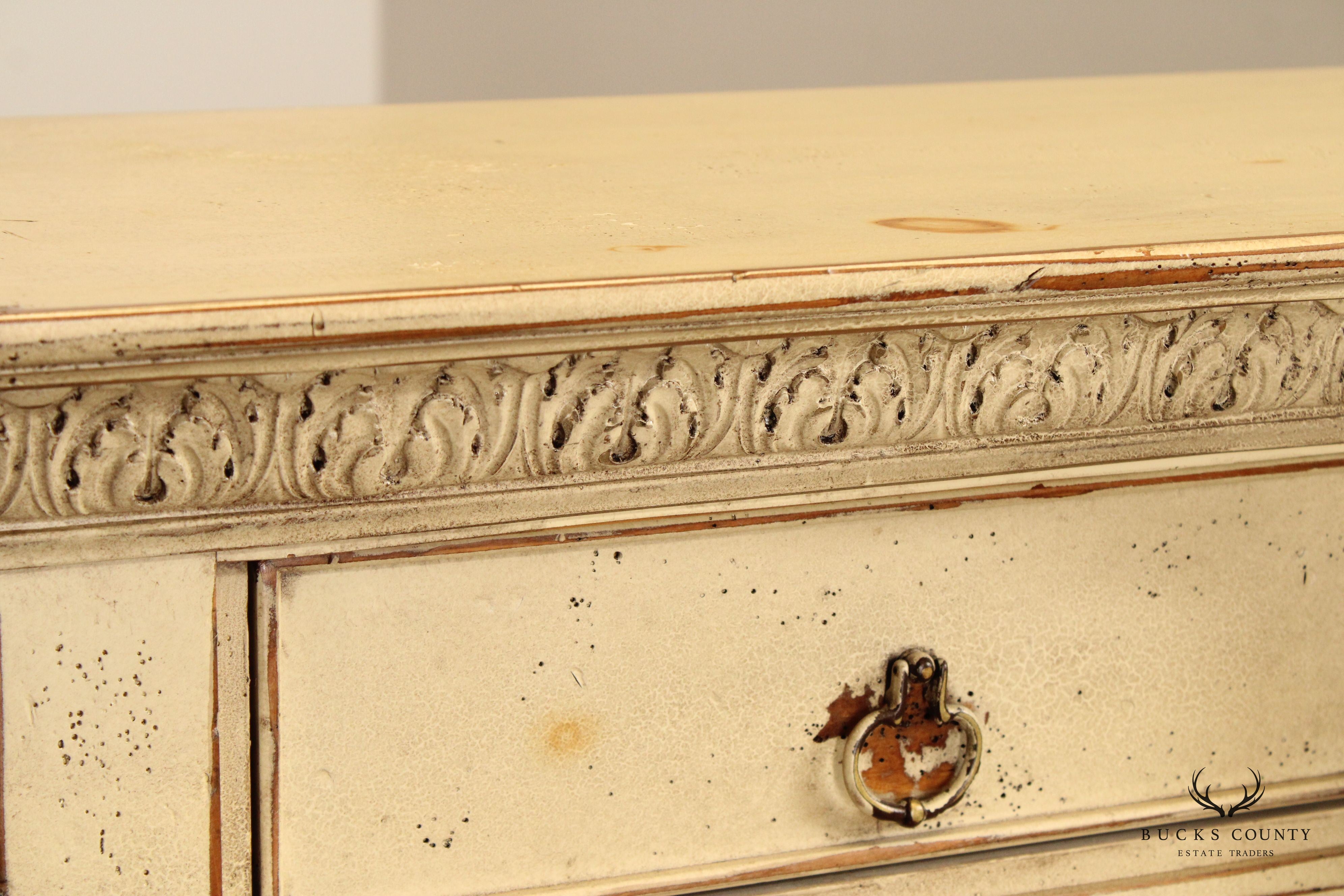 HABERSHAM PROVINCIAL STYLE PAINTED SIDEBOARD CREDENZA