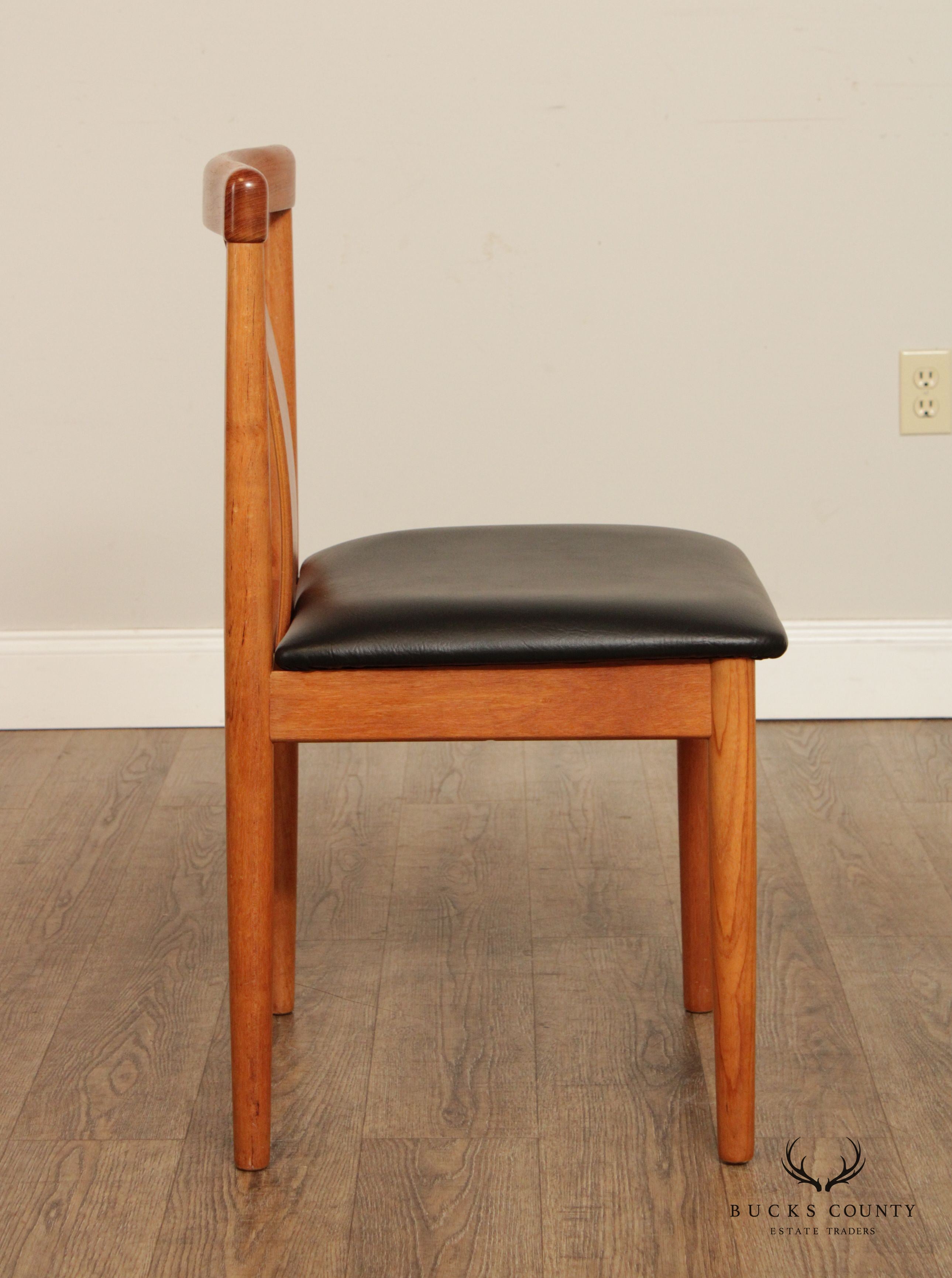 Danish Modern Pair of Teak Side Chairs