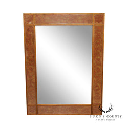 Theodore Alexander Regency Style Eglomise Decorated Full-Length Mirror