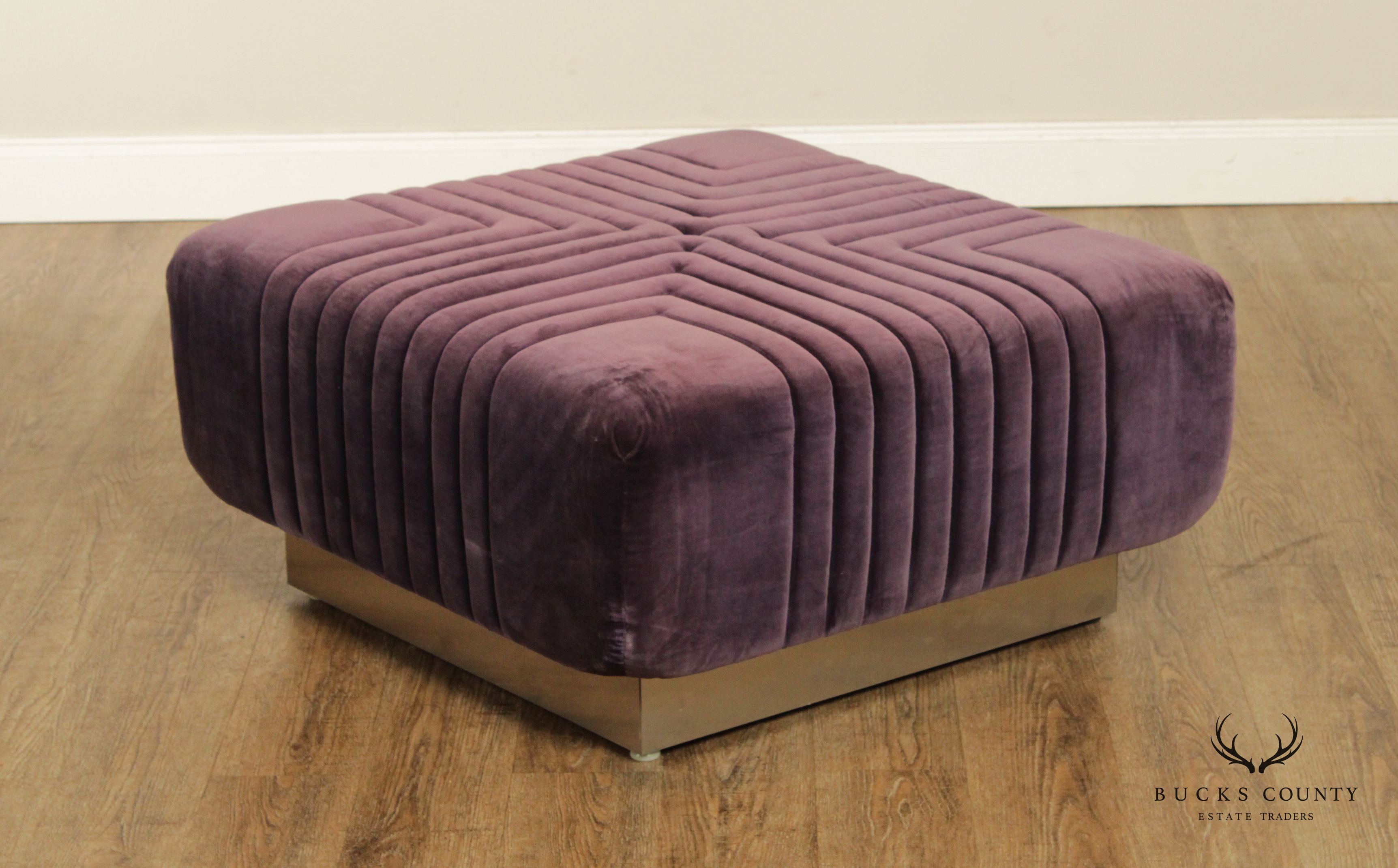 Edward Axel Roffman 1970s Modern Upholstered Ottoman