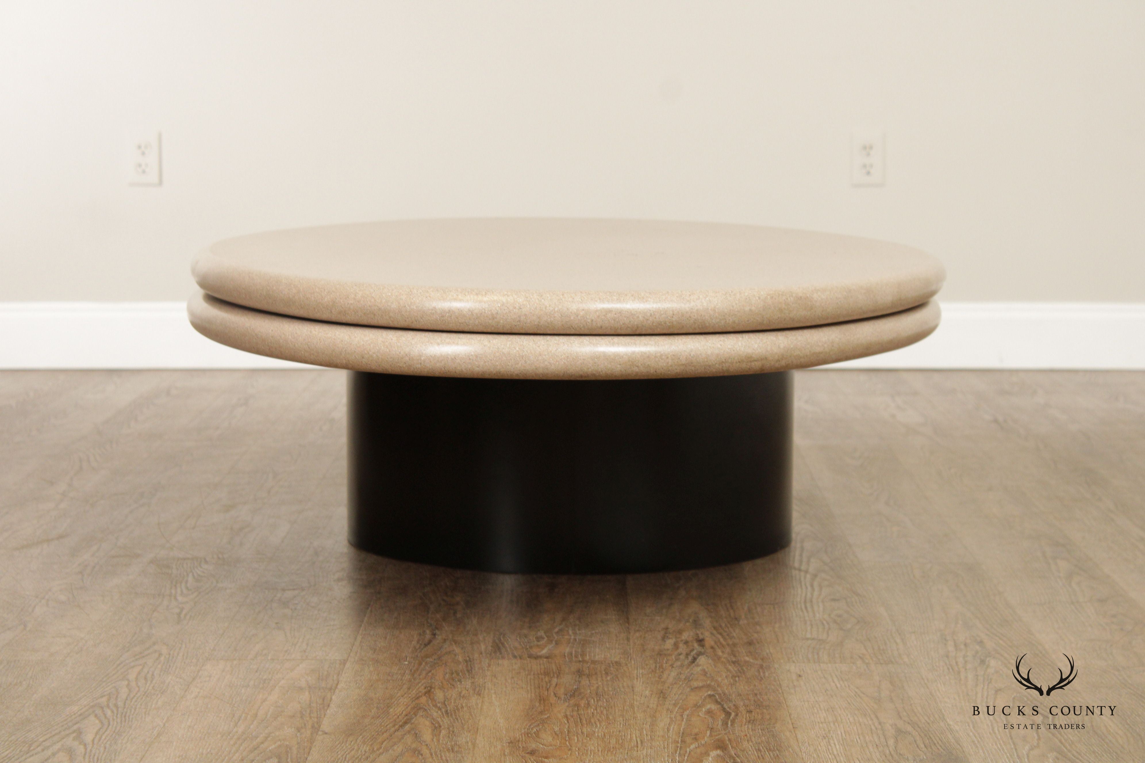 Postmodern Custom Quality Swivel Top Coffee Table