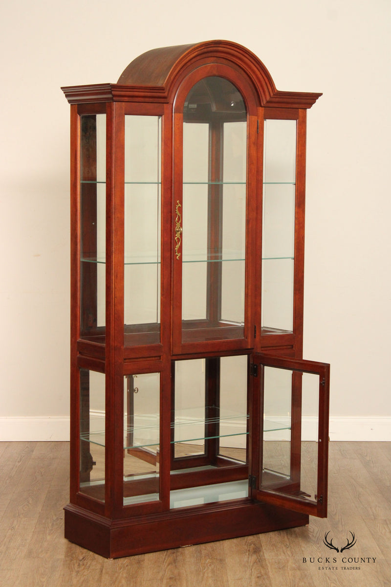 Transitional Style Cherry Display or China Cabinet