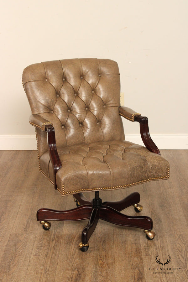 Cabot Wrenn Tufted Leather Executive Swivel Office Chair